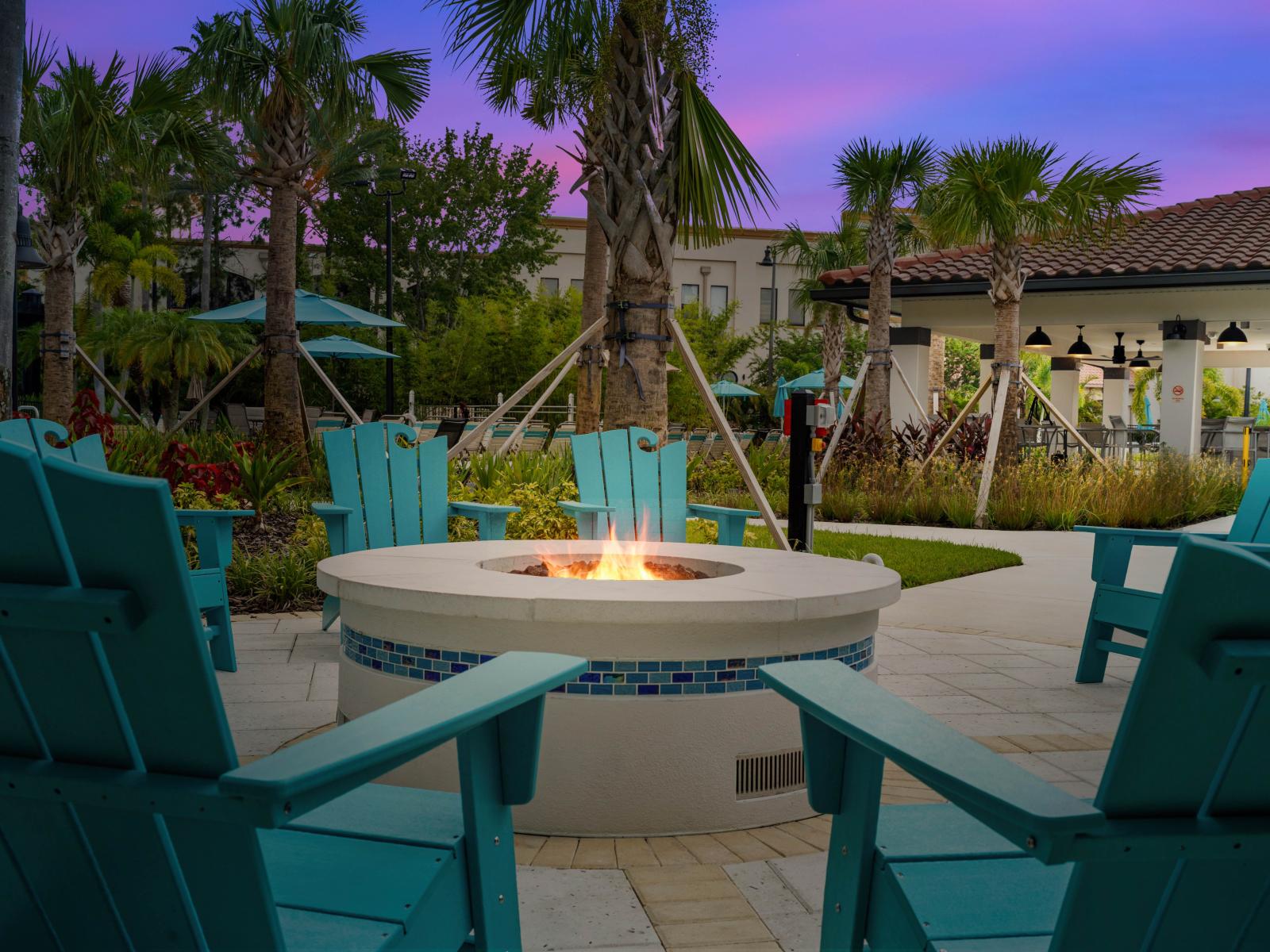 Vista Cay Isles resort fire pit