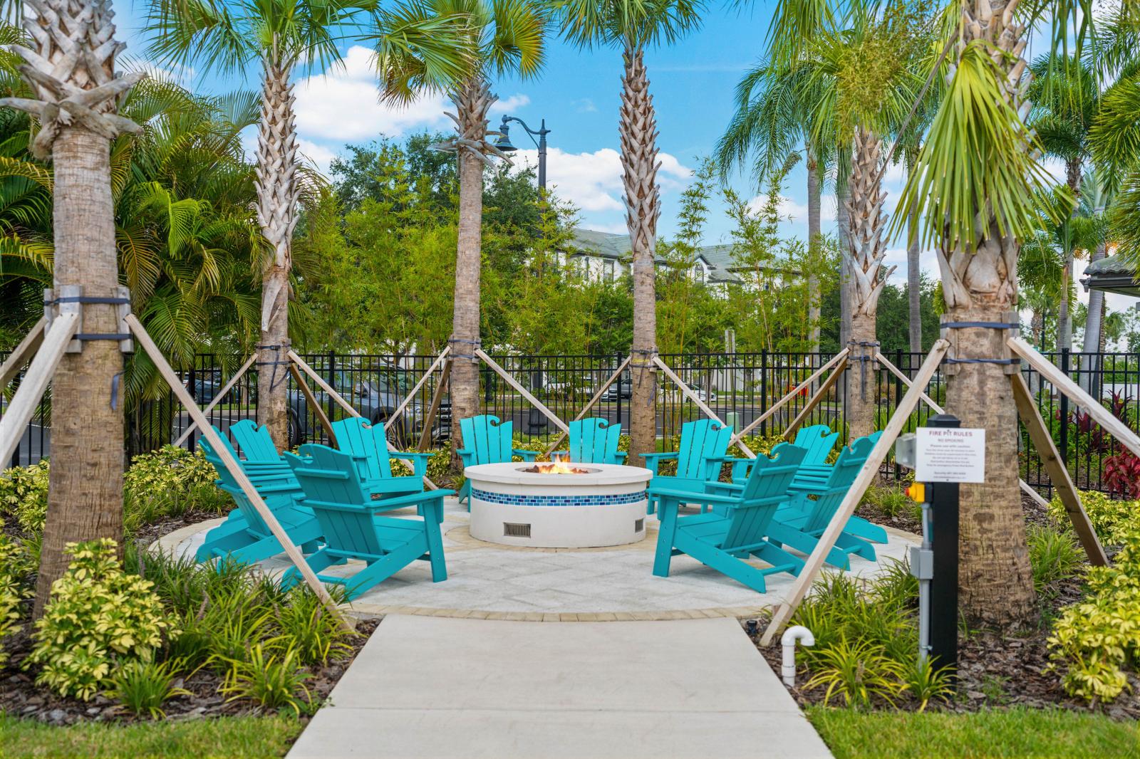 Vista Cay Isles resort fire pit