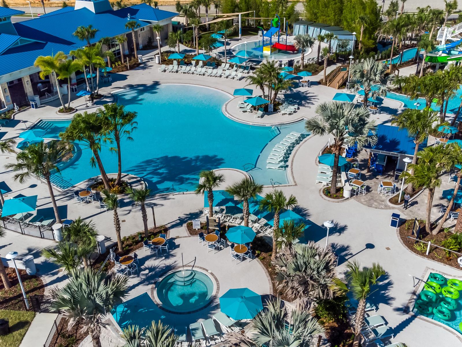 Windsor Island Resort Pool Area Aerial