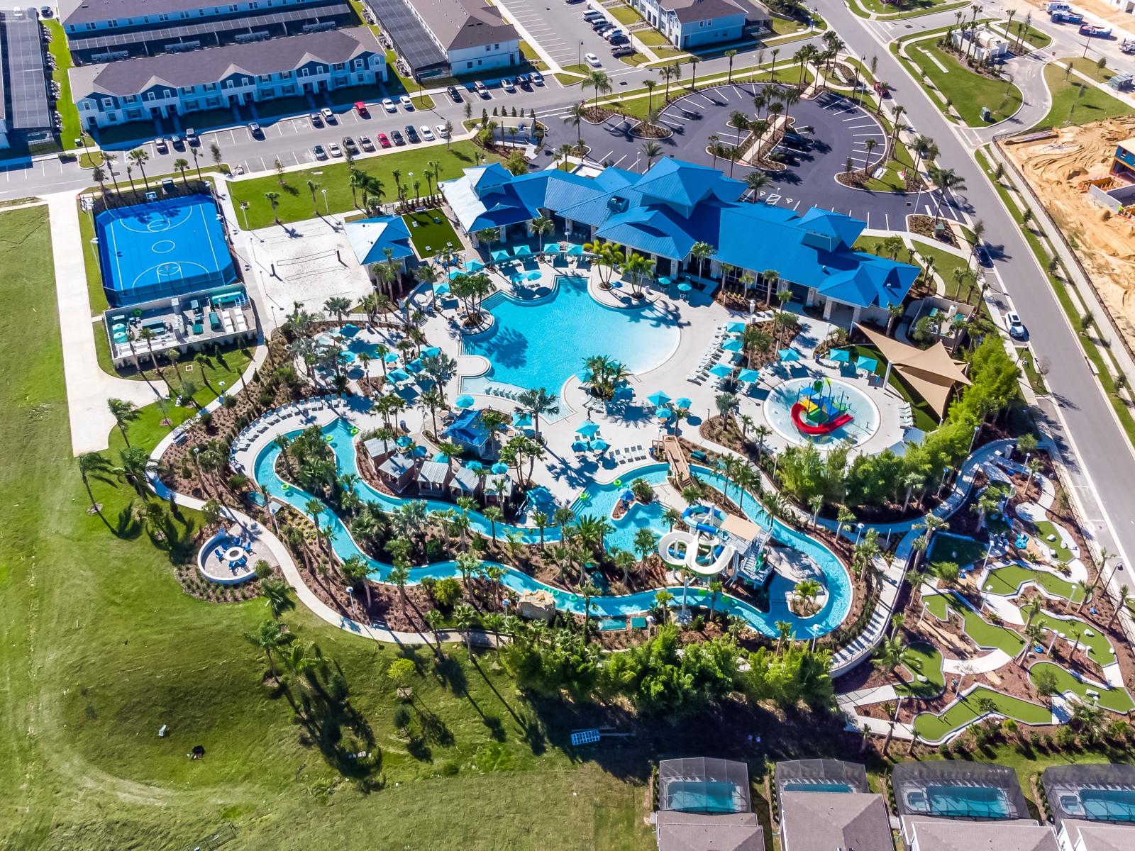 Windsor Island Resort Pool Area Aerial