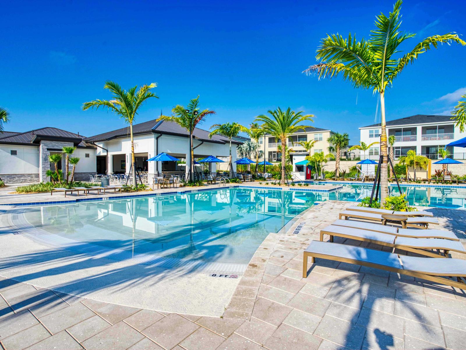 The Retreat Club at ChampionsGate resort pool with zero-entry