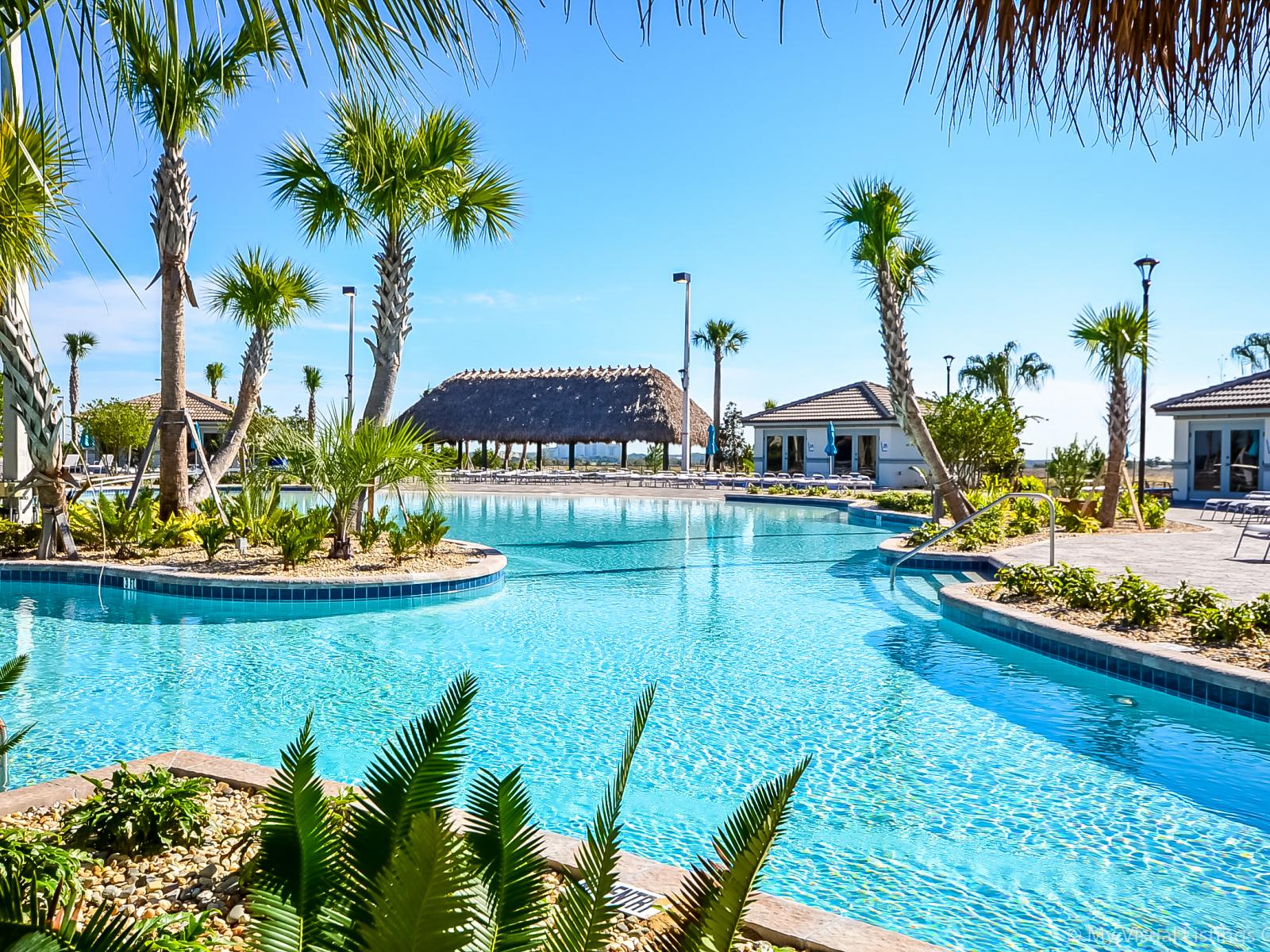 The Oasis Club at ChampionsGate resort pool close-up