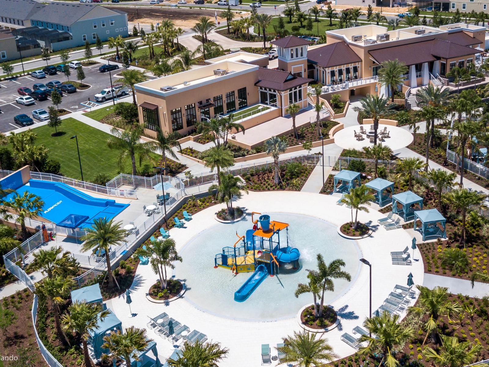 Solara Resort Aerial View on Splash Pad