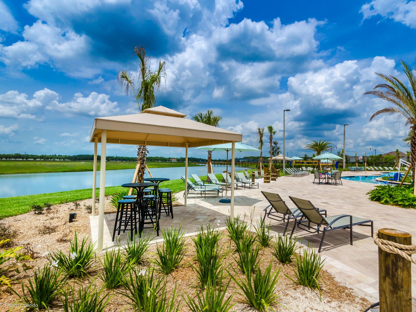 Storey Lake Resort Bar Cabana and Daybeds