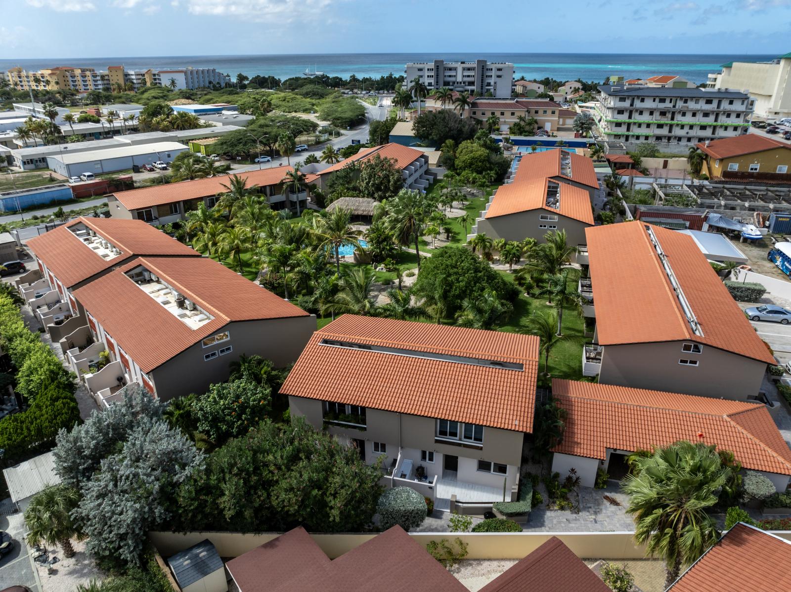 Lush greenery at Jardines del Mar