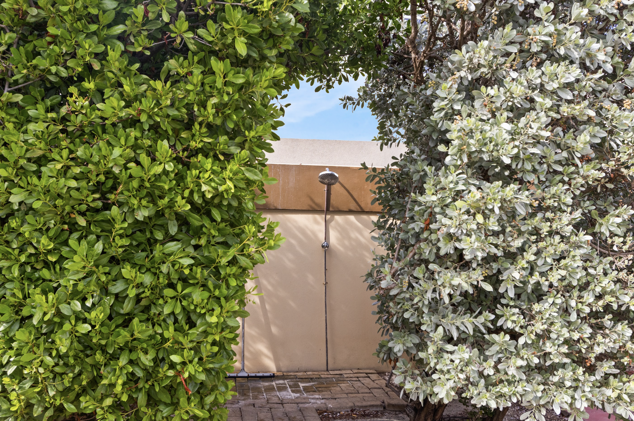 Refreshing outdoor shower