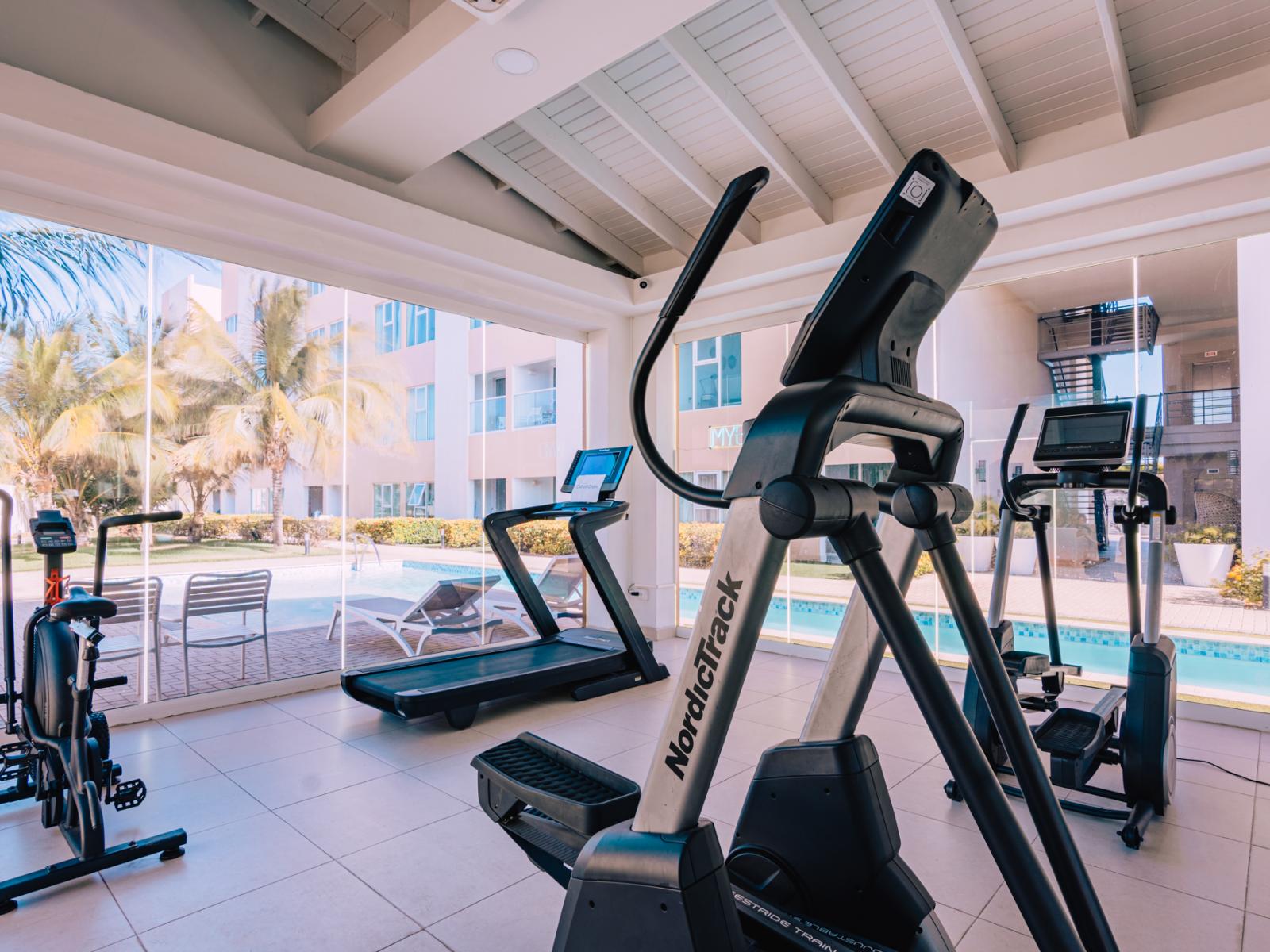 Fitness center with airconditioning