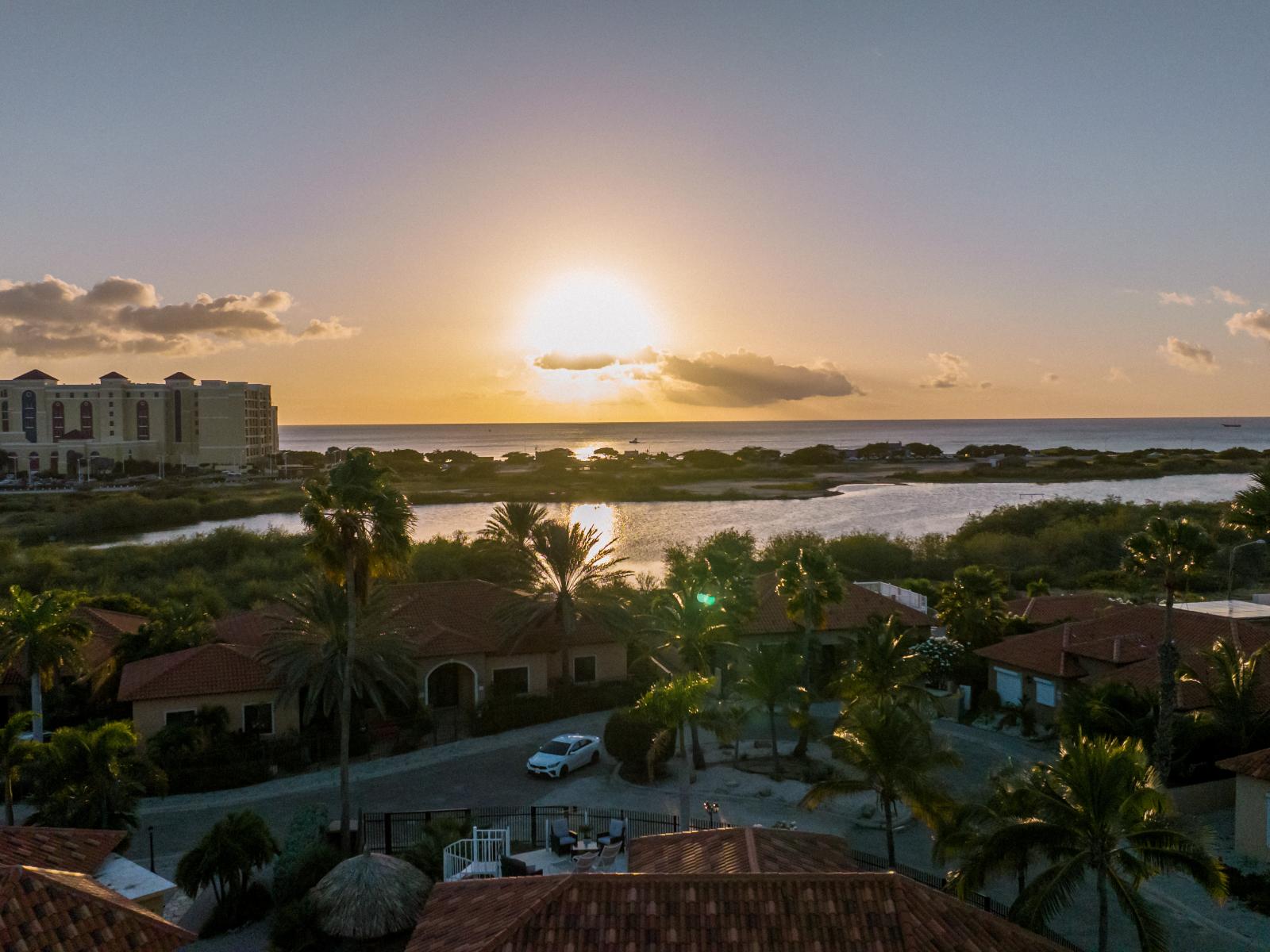 Indulge in breathtaking sunset vistas from our rooftop oasis, where every evening paints a masterpiece in the sky.