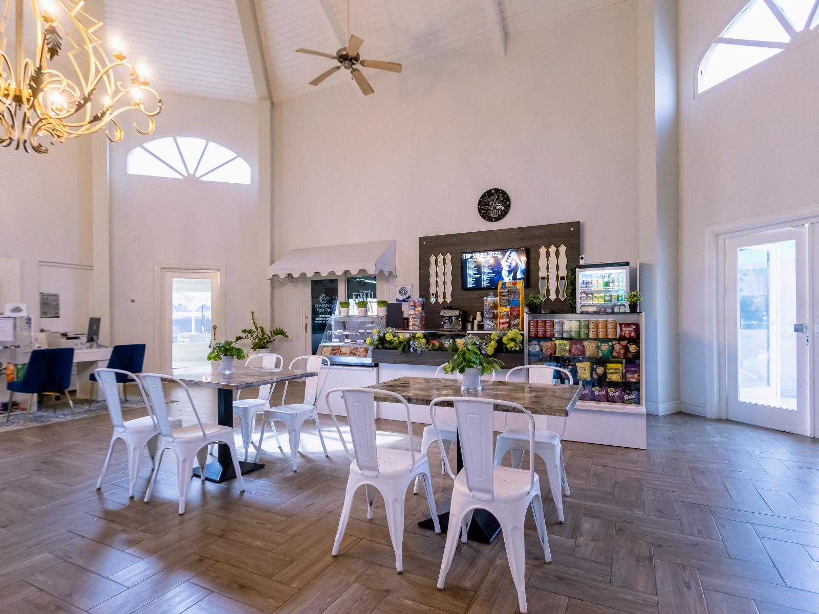 Savor delicious bites and refreshing drinks at the Aruba Racquet Club Cafe, the perfect spot to unwind after a day of adventure.