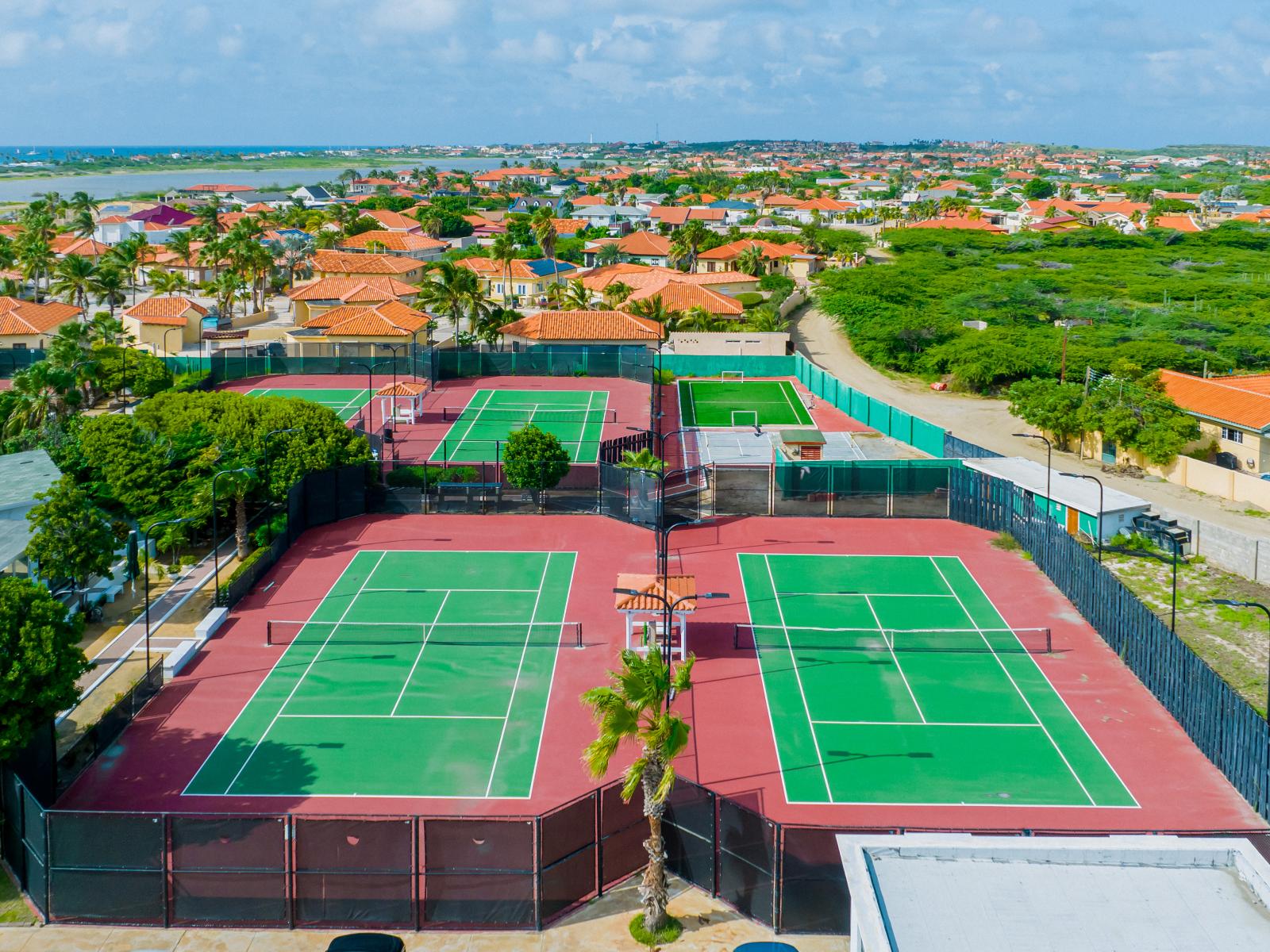 Experience love, set, match at Resort's state of the art tennis facilities. - Serve up some excitement and enjoy a friendly match on Resort's top-quality tennis courts. - Ace your vacation with a game of tennis.