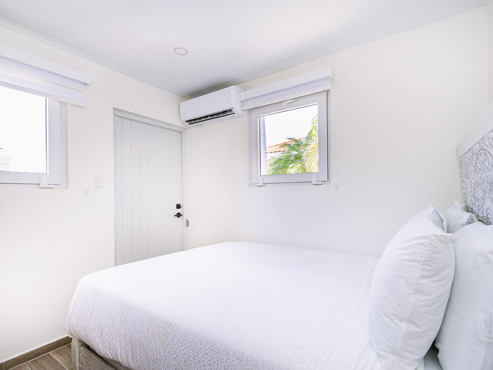 Enjoy the convenience of Bedroom 4 with its own attached bathroom, providing privacy and comfort during your stay.