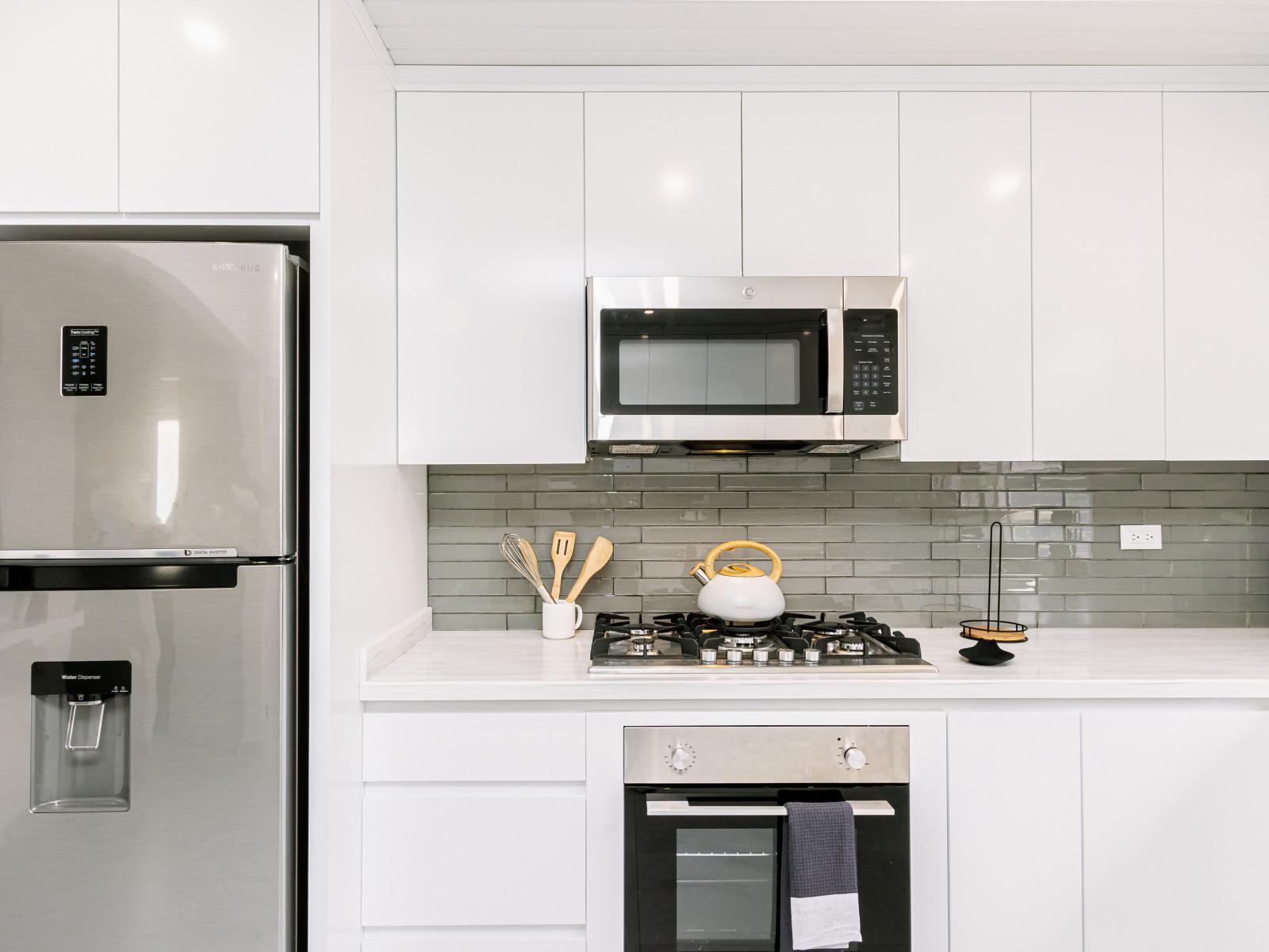 Kitchen perfect for making home cooked meals with loved ones