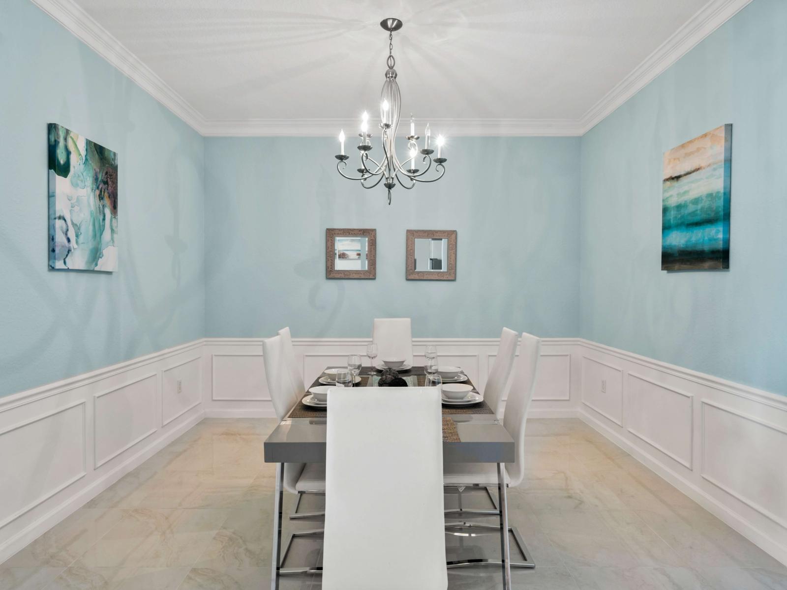 Elegant dining area