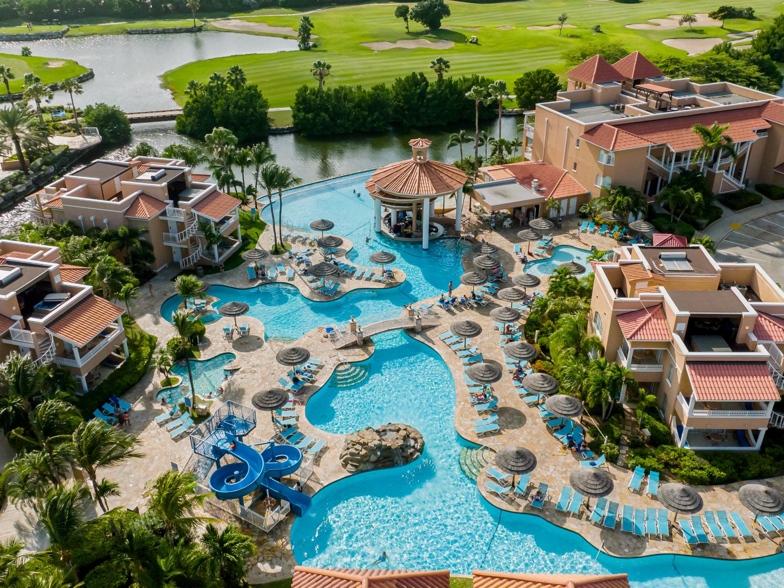 Poolside paradise awaits at Divi Village resort: Where relaxation meets indulgence.