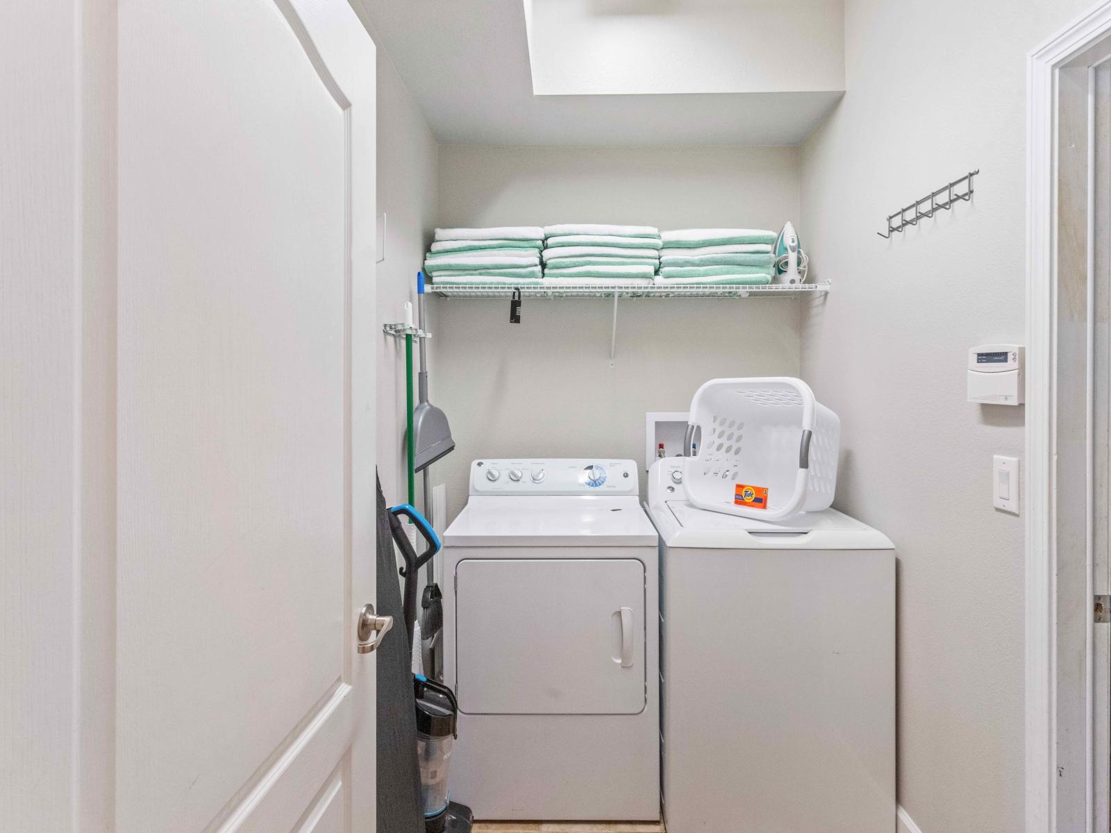 The laundry room-offer guests convenient access to laundry facilities during their stay. With modern appliances and user-friendly features, they provide a hassle-free way for guests to keep their clothes clean.