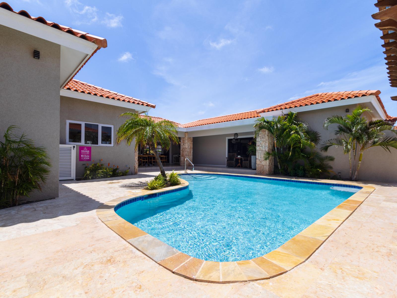 Splendid Pool of the Apartment in Noord Aruba - Dive into refreshing poolside escape - Lounge in tranquility by the sparkling waters - Immerse yourself in the cool elegance of our pool - Experience ultimate relaxation in our poolside paradise
