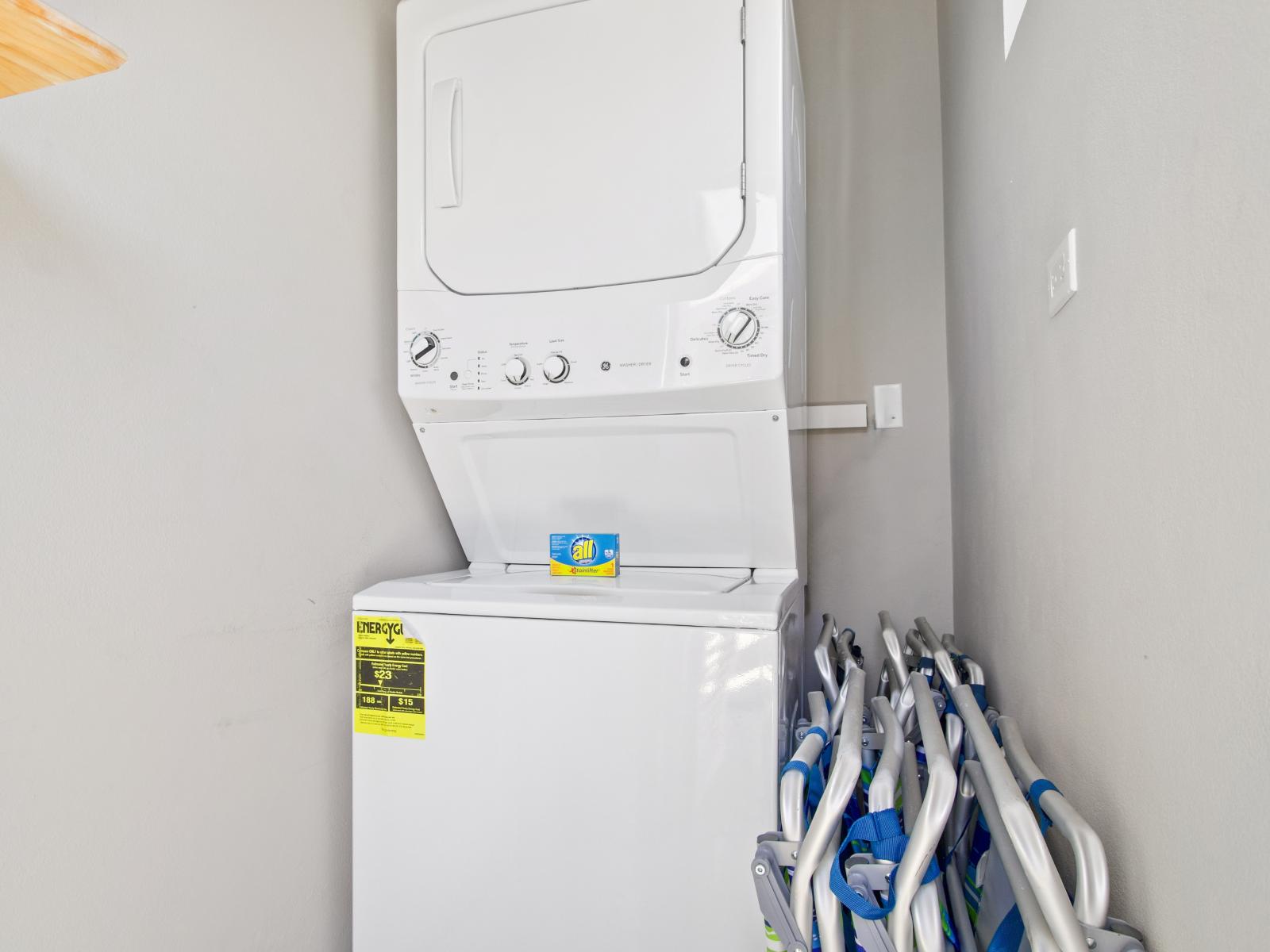 Washer & Dryer for added convenience