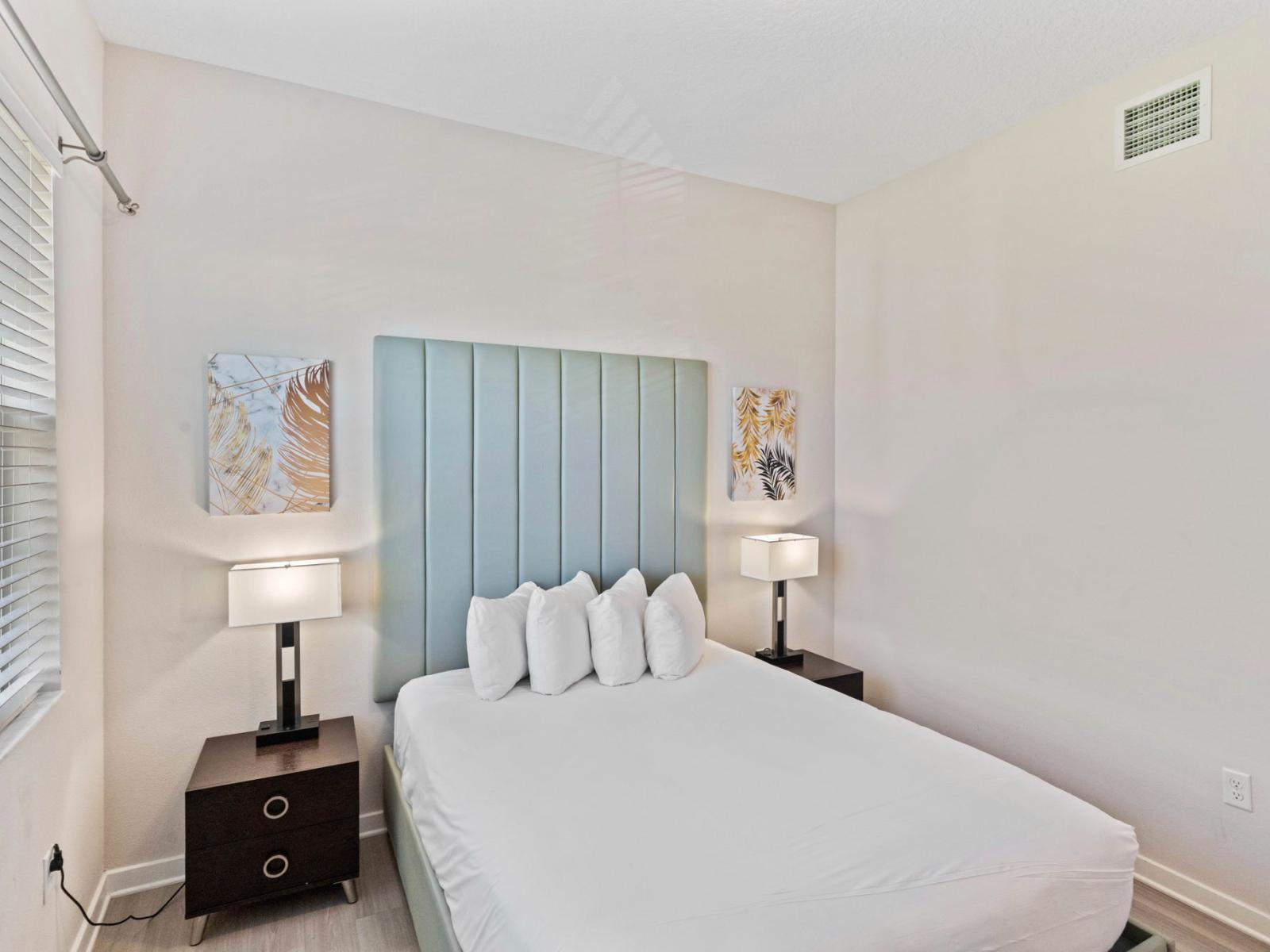 Discover comfort and relaxation in Bedroom 2, a tranquil haven designed for restful nights.