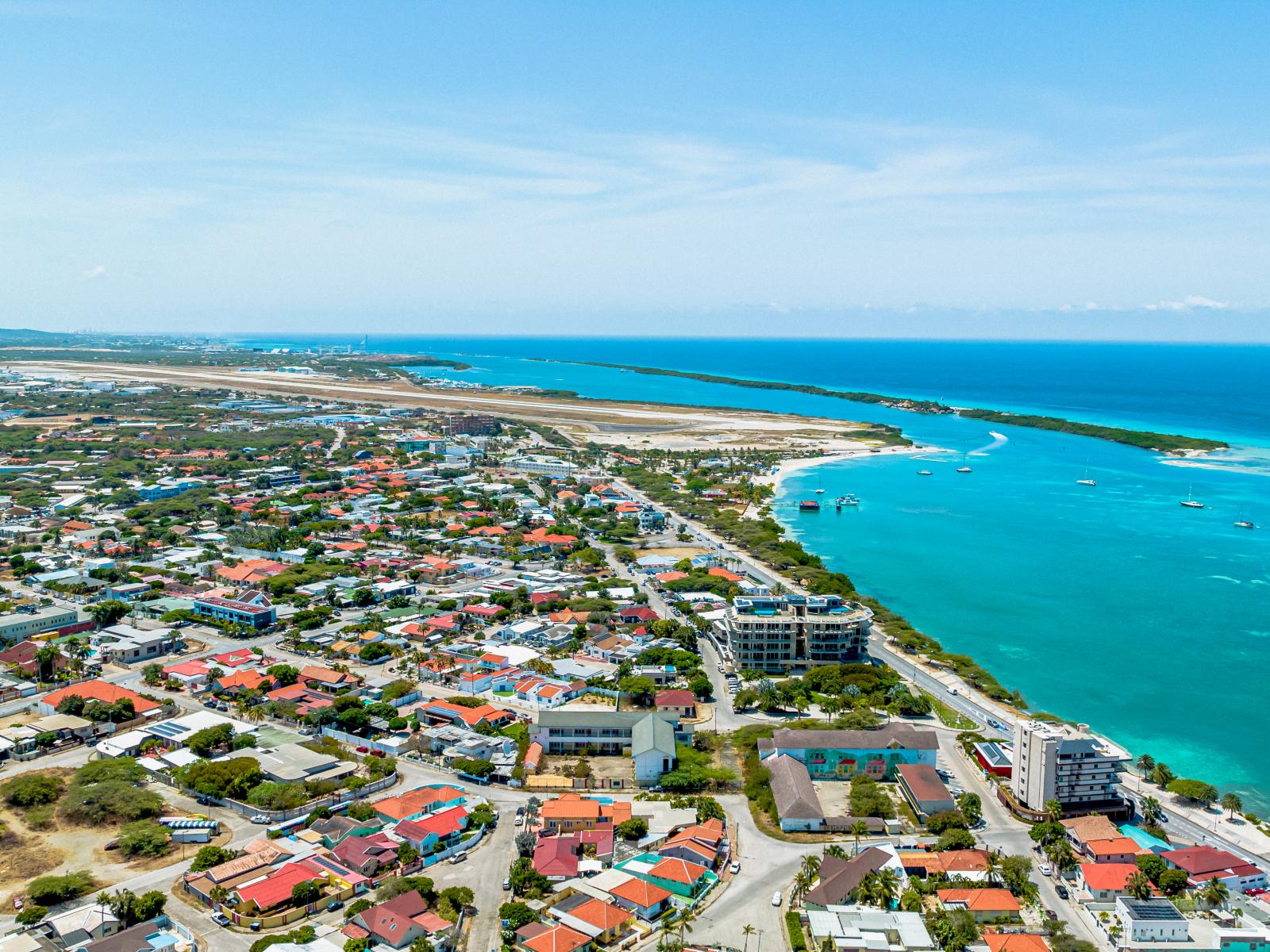 Breathtaking view of the area in Oranjestad, Aruba - Mesmerizing ocean views  - Elite city views - Vibrant atmosphere - Soul refreshing views