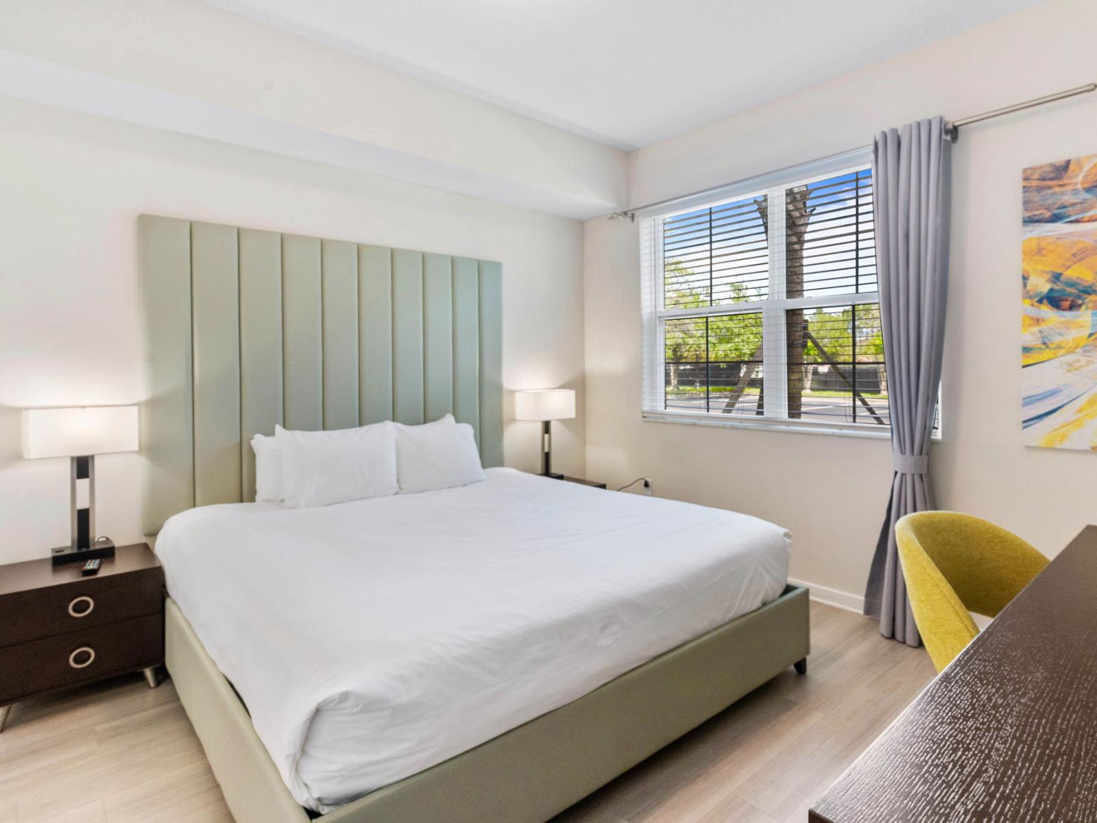 Step into the main bedroom, a sanctuary of comfort and luxury. With its elegant design and plush amenities, it promises a restful haven where every moment is steeped in tranquility and relaxation.