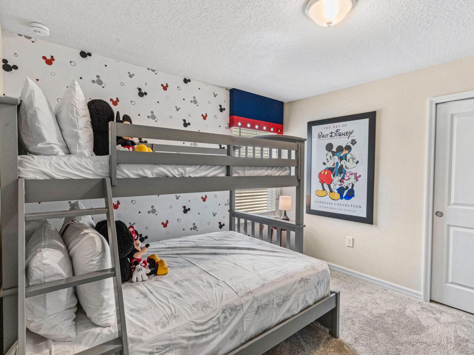 Bedroom 7 Mickey and Minnie Mouse themed