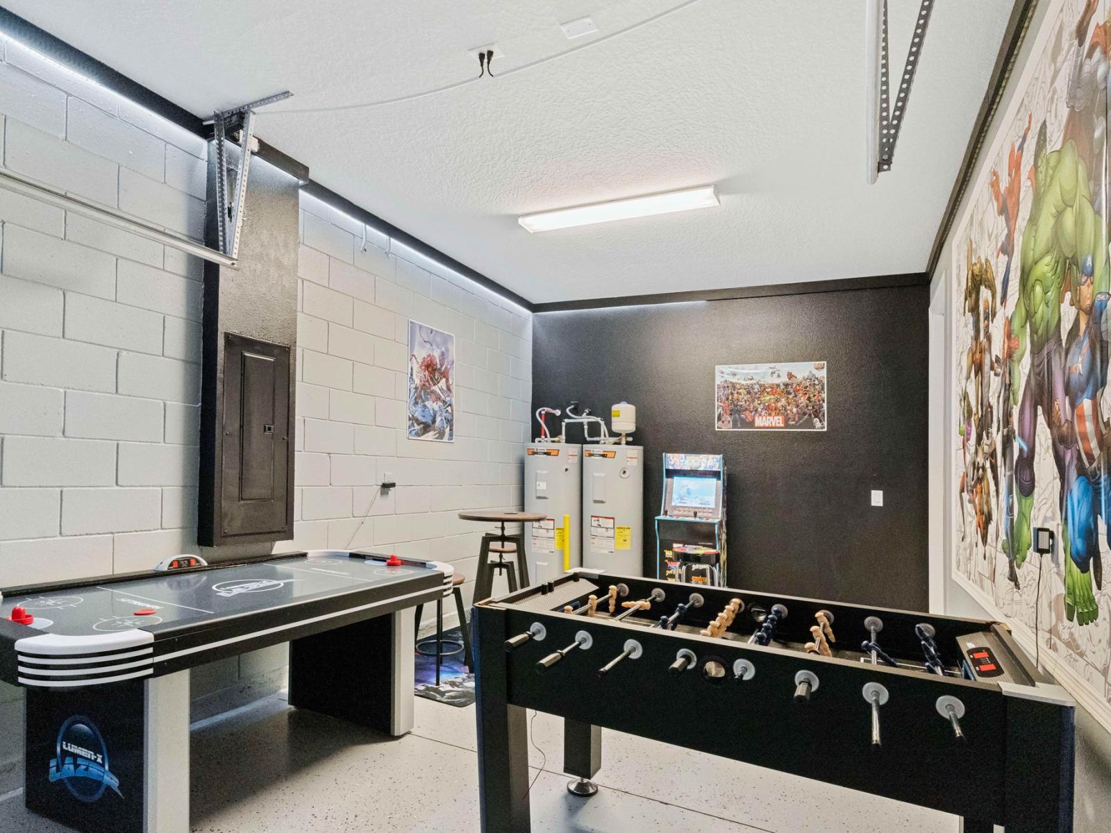 Arcade Fun: Experience non-stop excitement in our game room, complete with an air hockey table, foosball, and arcade games for all ages to enjoy.