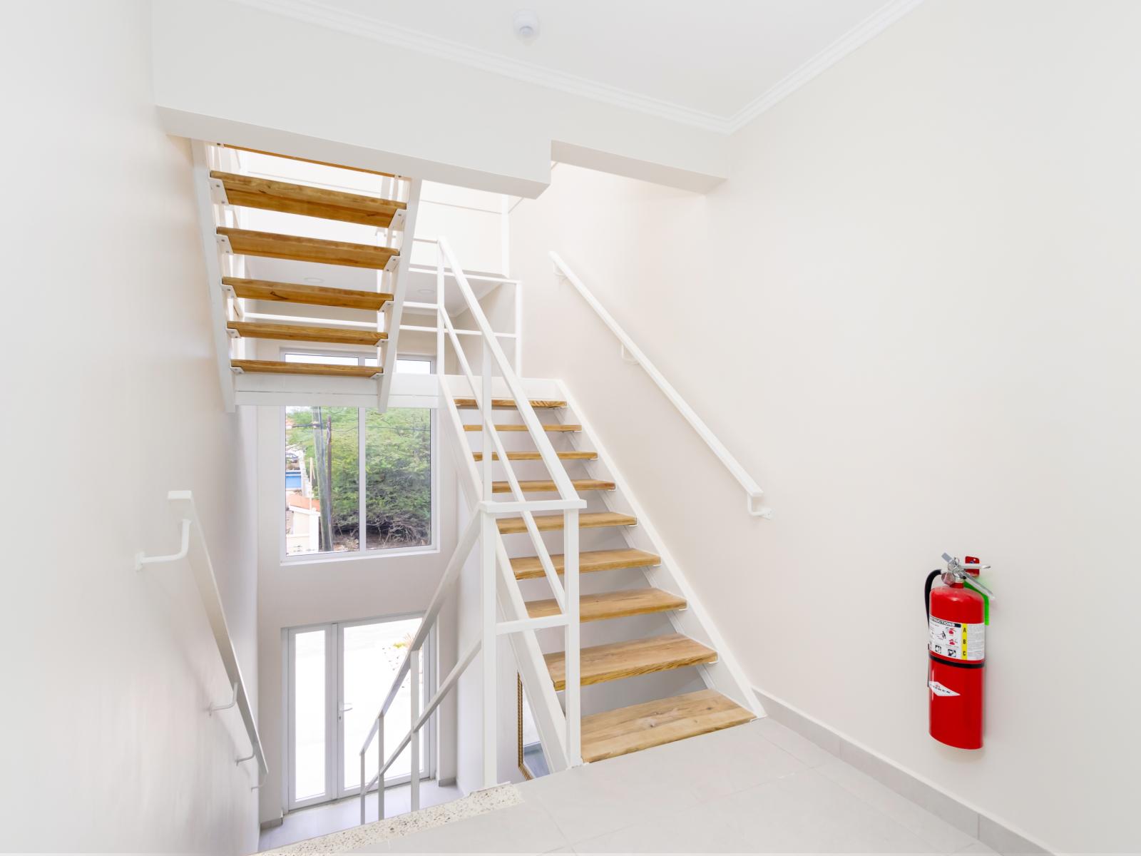 Staircase to 2-BR Condo