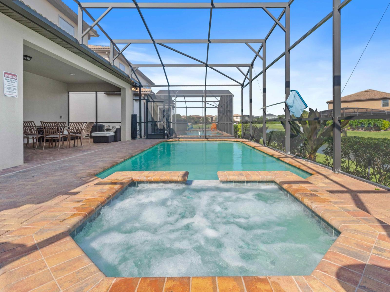 Private pool + spa