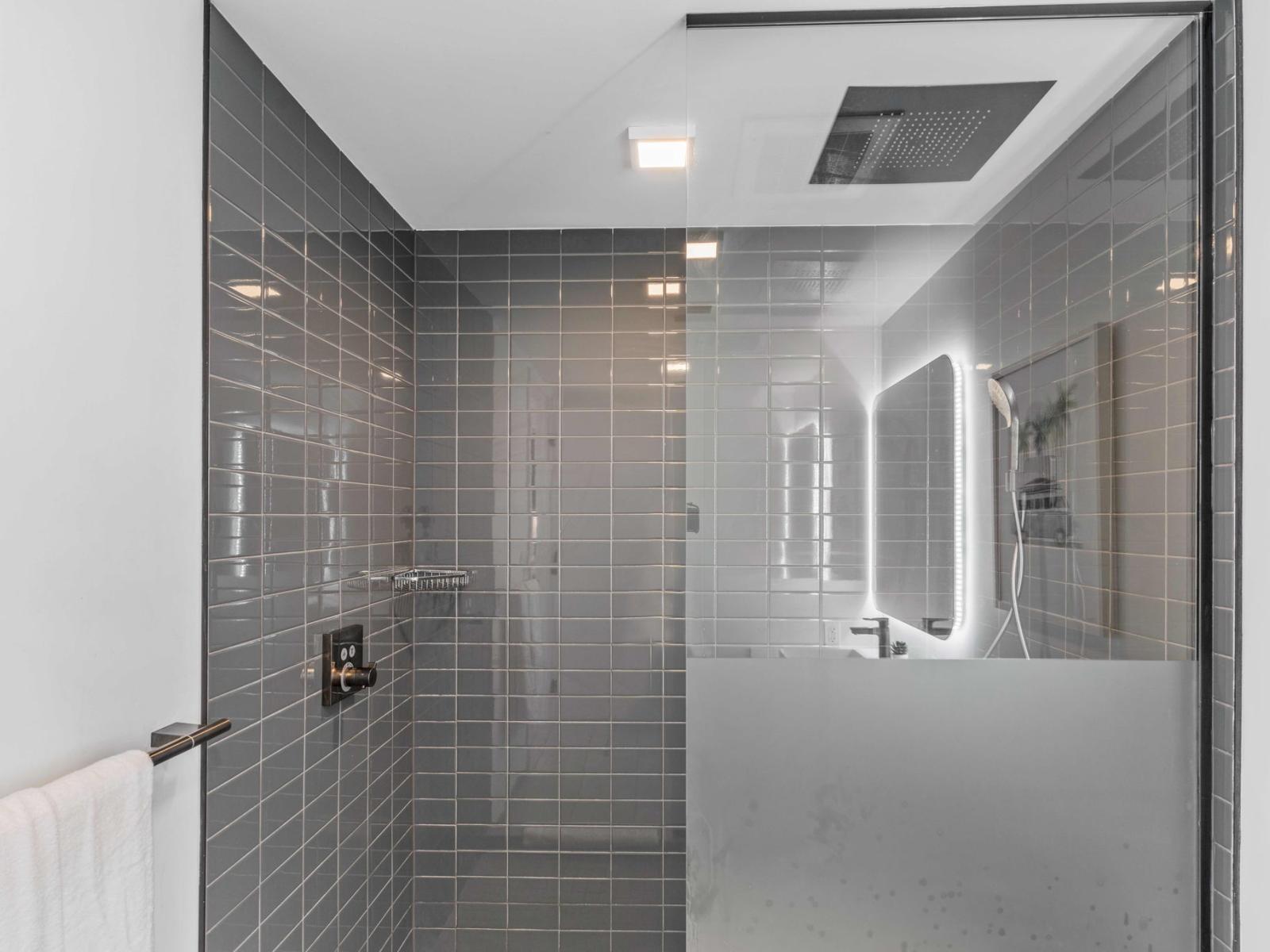 Indulge Yourself: Contemporary Bathroom with a Soothing Rain Shower