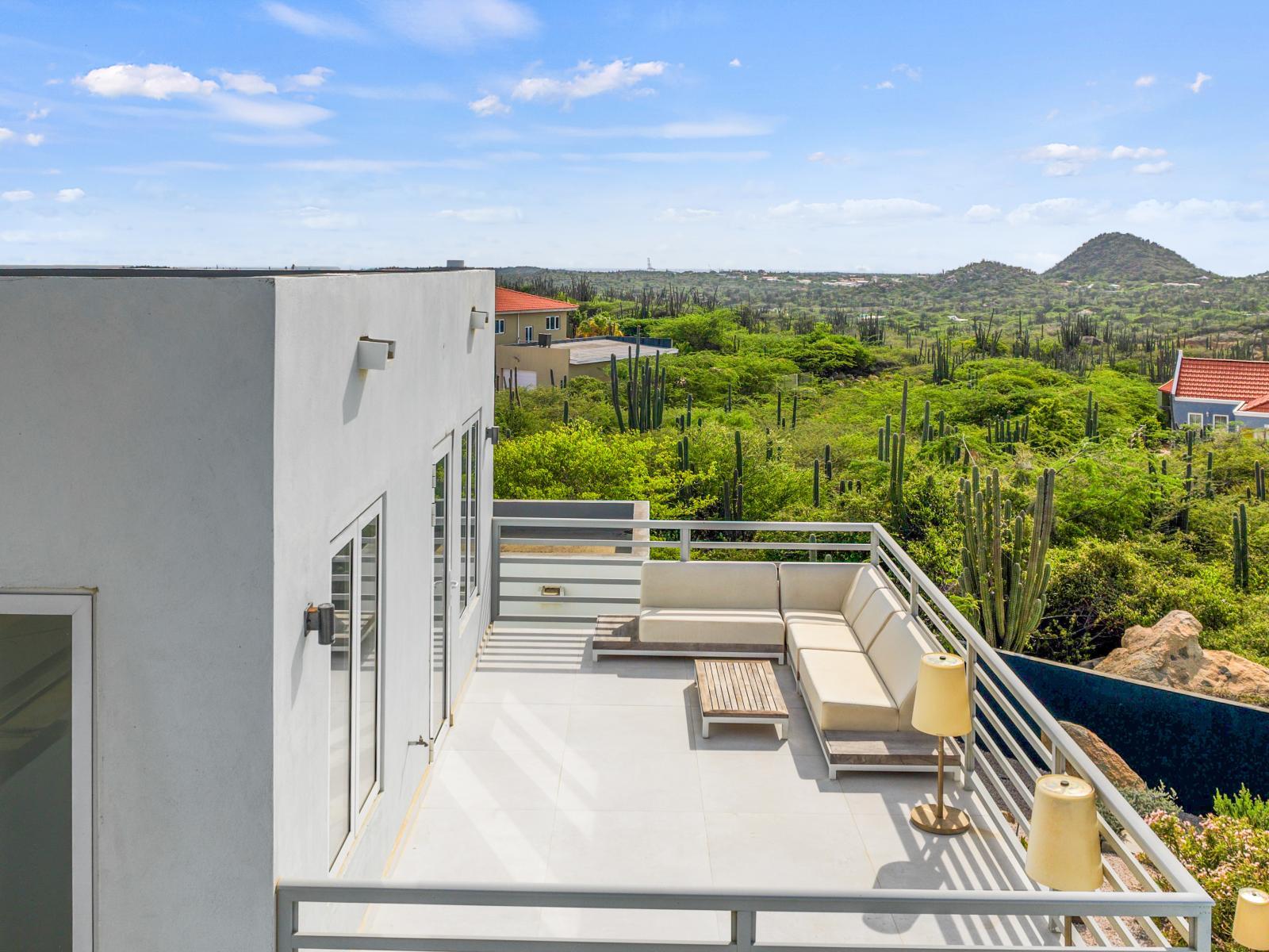 Phenomenal balcony retreat with Amazing views - Cozy outdoor retreat with seating Ample space for enjoying fresh air and sunshine Private oasis with a sense of tranquility