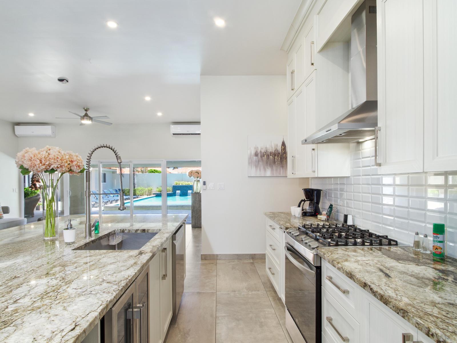 Kitchen perfect for making home cooked meals with loved ones