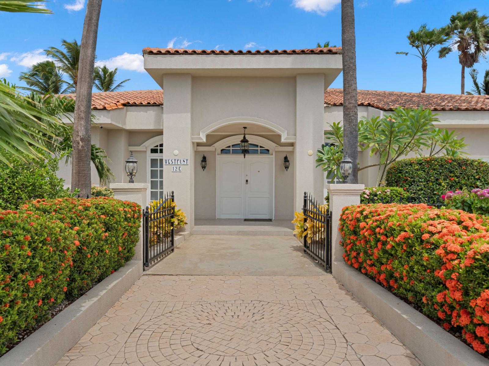 Home entrance, welcoming you with style and charm.