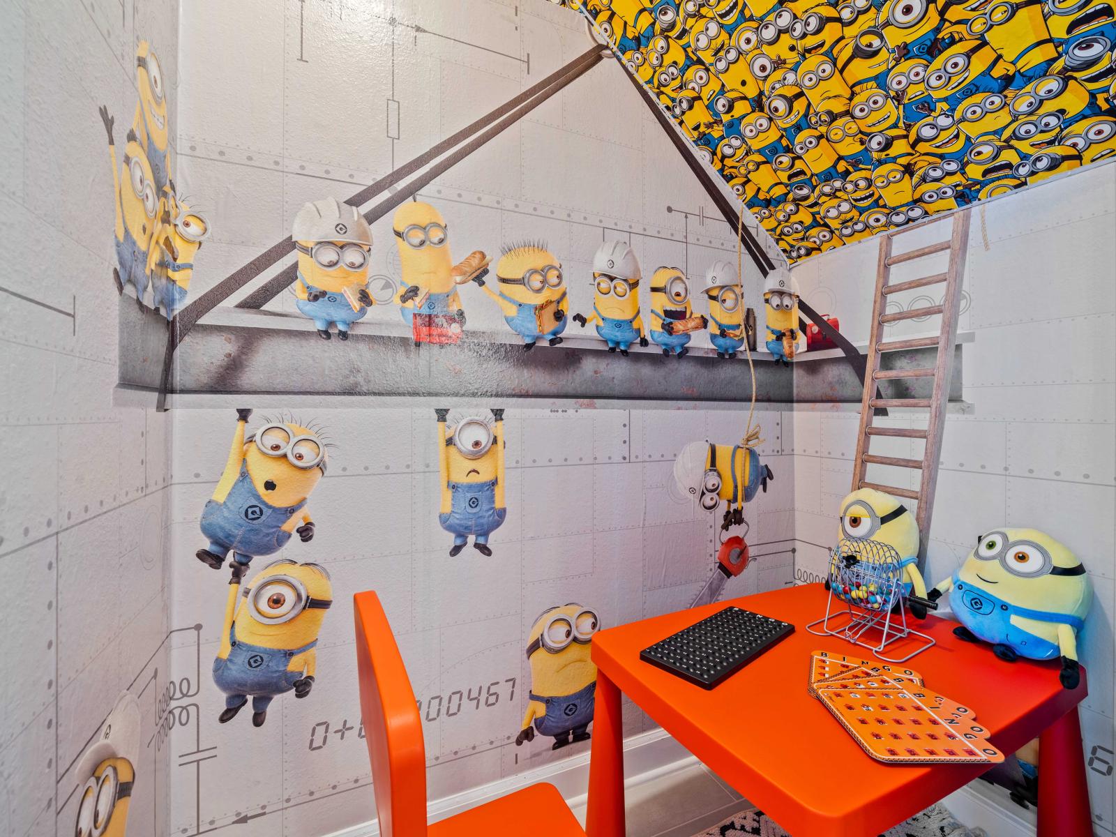 Minions Themed Play Room of the Home in Davenport Florida - Let the mischief begin in Minions-themed playroom - Small space bursting with fun and laughter for little ones