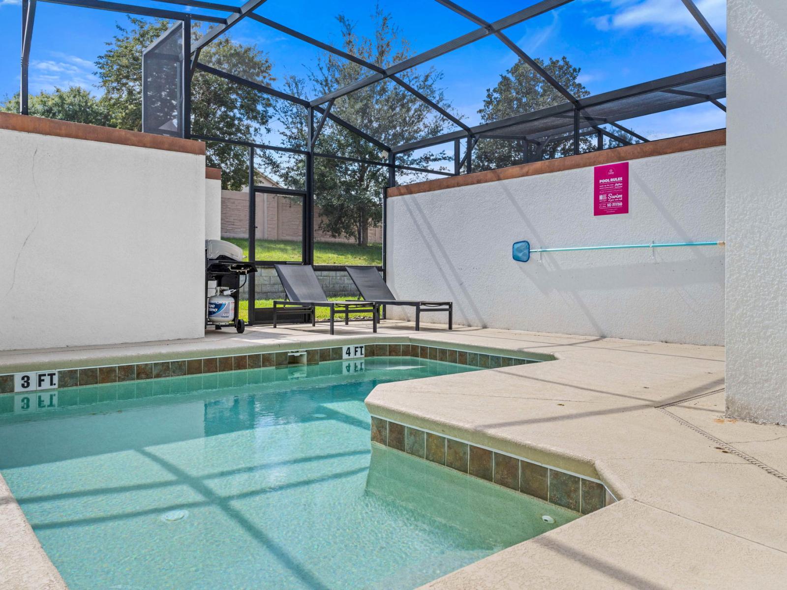 Private pool: Soak up the sun and let the good vibes flow at this amazing elevated pool area.