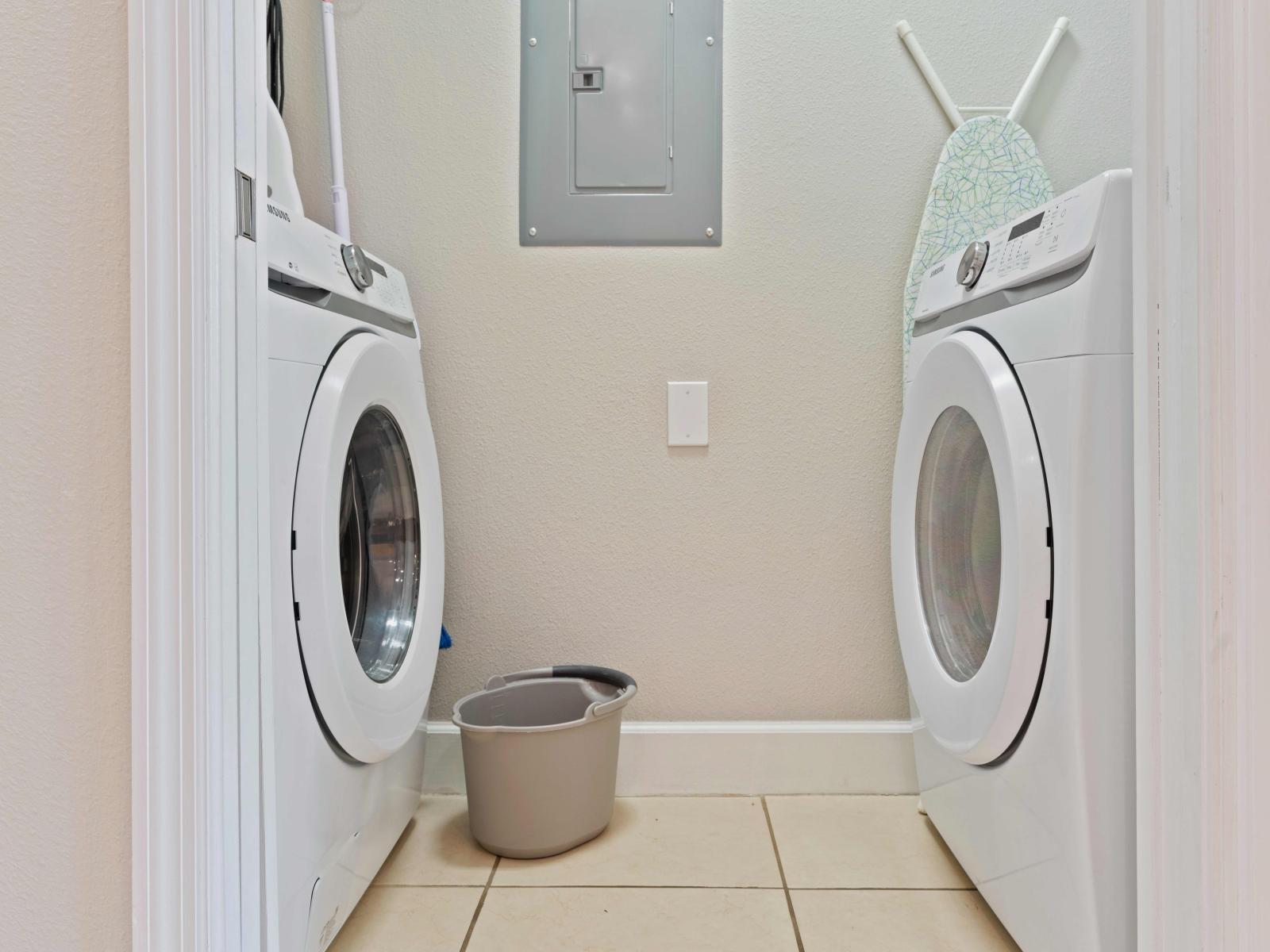 Laundry Area of the Townhouse in Davenport Florida - Experience the convenience of equipped laundry area - Allowing to refresh your clothes at your own pace