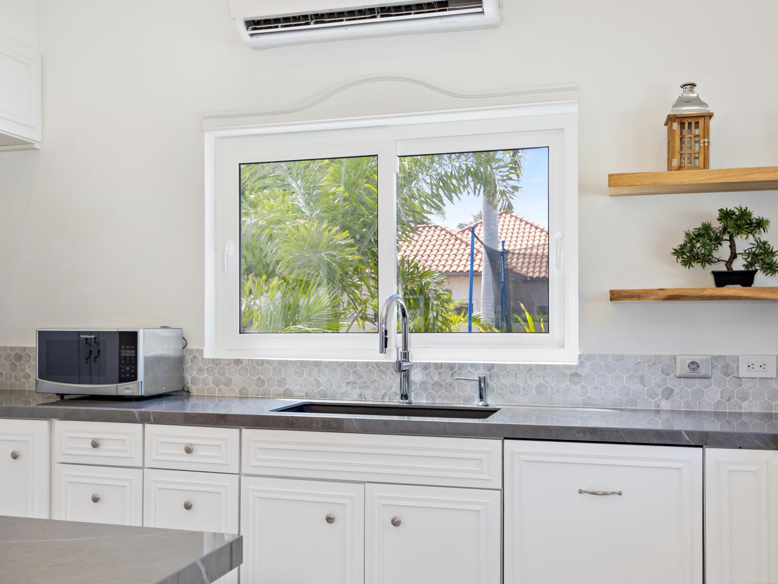 Discover convenience and style at our kitchen sink, where practicality meets elegance. With its sleek design and modern fixtures, this essential feature makes meal prep and clean-up a breeze, ensuring every moment in the kitchen is a pleasure.