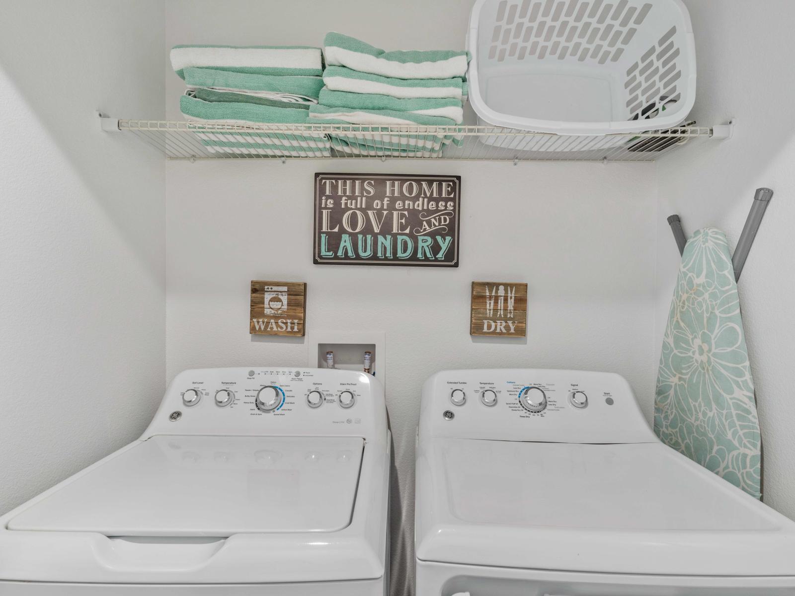 Enjoy the convenience of a dedicated laundry area of the Apartment during your stay. - Keep your vacation wardrobe fresh with our on-site laundry facilities. - Keep your clothes clean and fresh with our on-site laundry amenities.