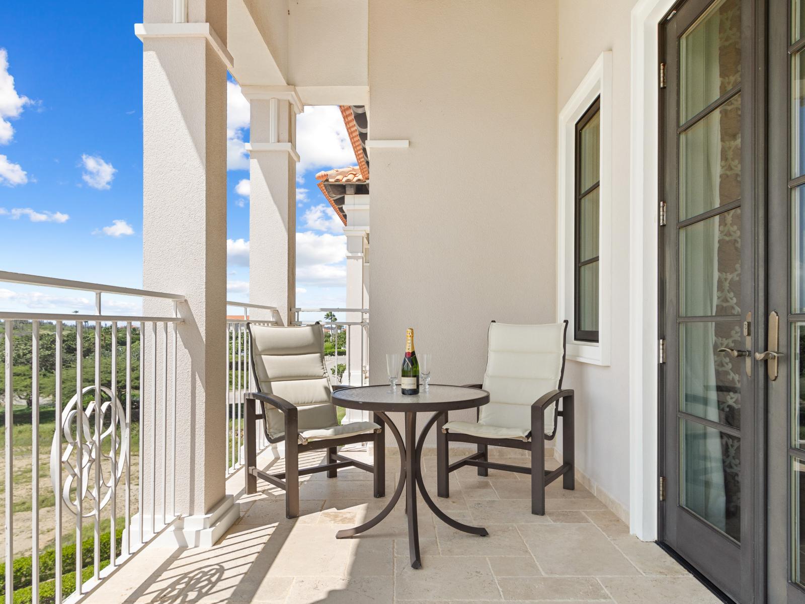 Escape to your own private sanctuary on the balcony, where tranquility meets breathtaking views. Whether sipping your morning coffee or stargazing under the night sky, this exclusive retreat promises moments of serenity and relaxation