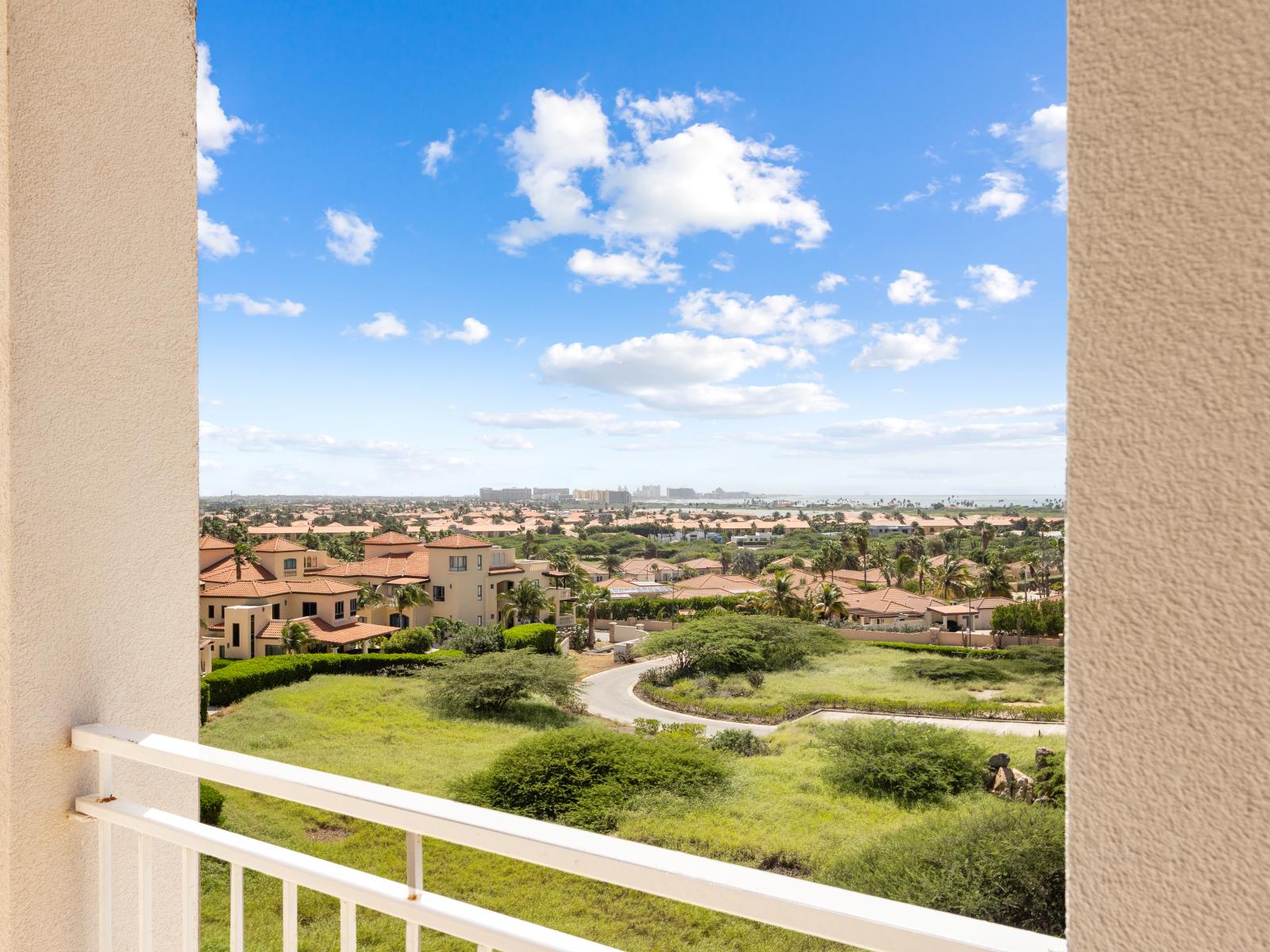 Experience serenity with a view from Bedroom 1's private balcony. Marvel at the stunning vistas that greet you each morning and unwind to the city lights twinkling in the night. Your personal oasis awaits.