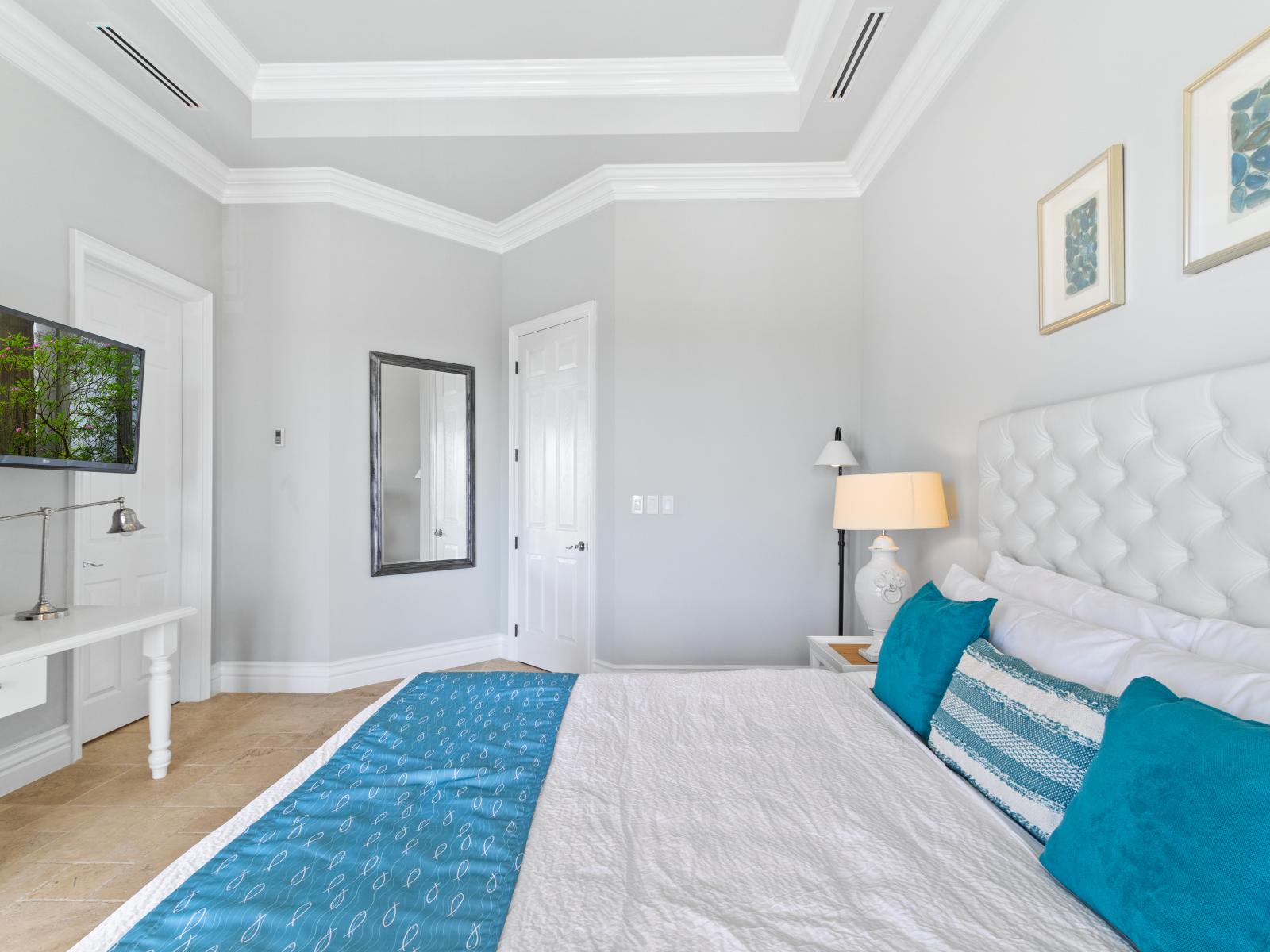 Main Bedroom Boasts a Luxurious King Bed