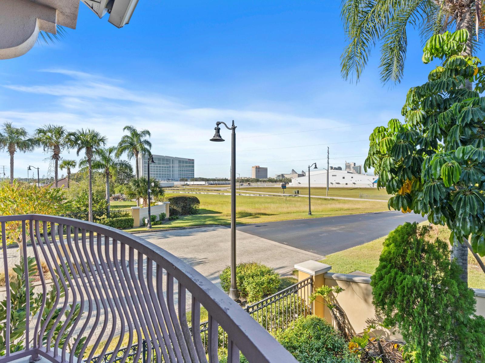 Step onto our spacious balcony of the Townhouse at Vista Cay Resort and immerse yourself in the fresh air. - Experience the serenity of outdoor living on our private balcony - Witness stunning sunsets from the comfort of our balcony