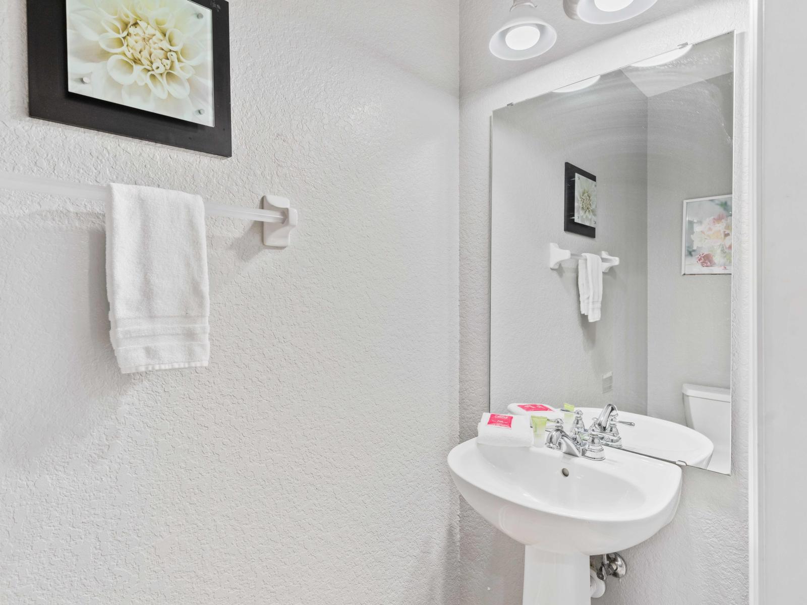 Convenience at Your Fingertips: Explore Our Thoughtfully Designed Half Bathroom for Added Comfort and Ease