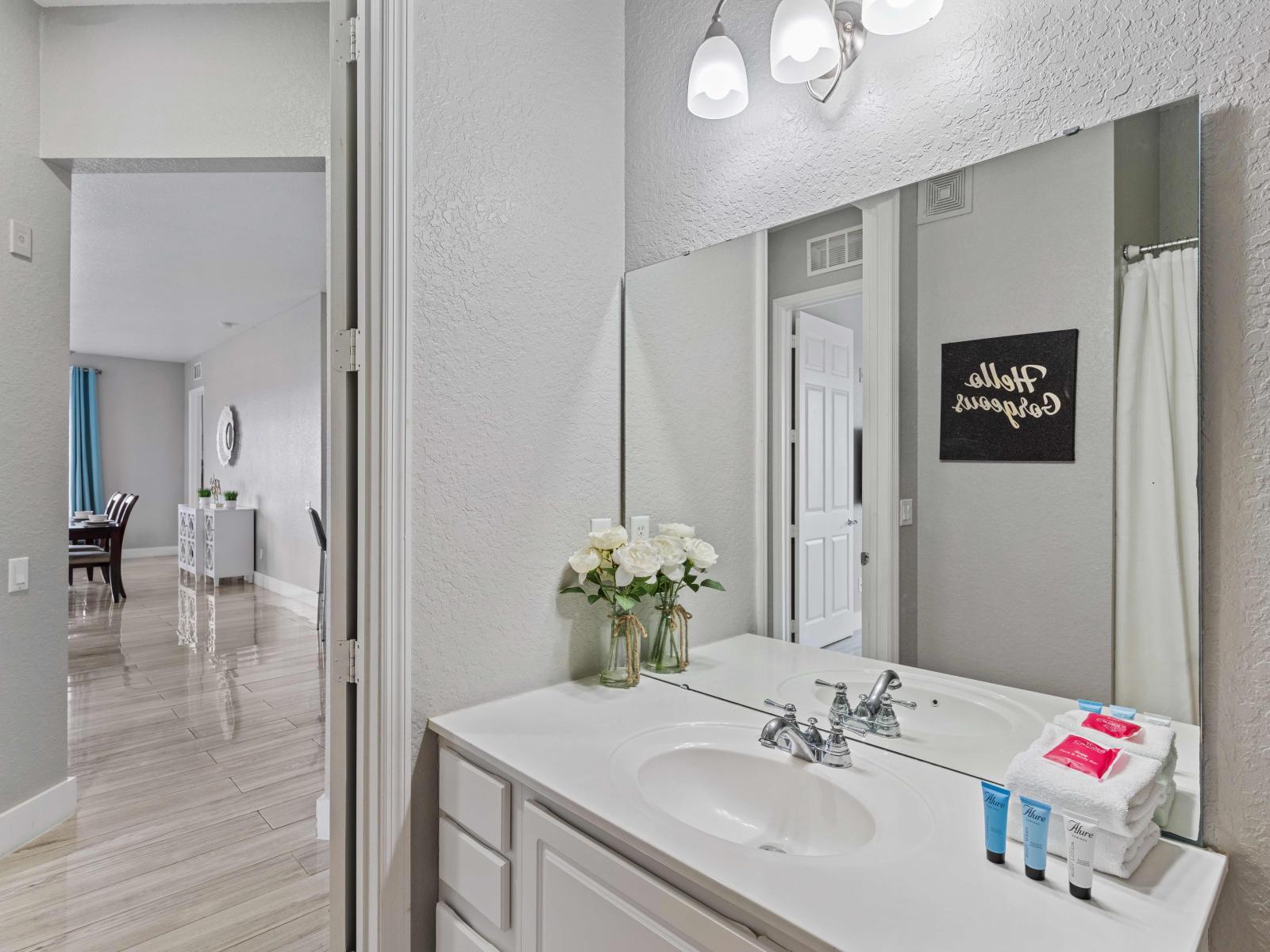 Relax and rejuvenate in Bathroom 2, complete with a convenient tub/shower combination for your comfort and convenience.