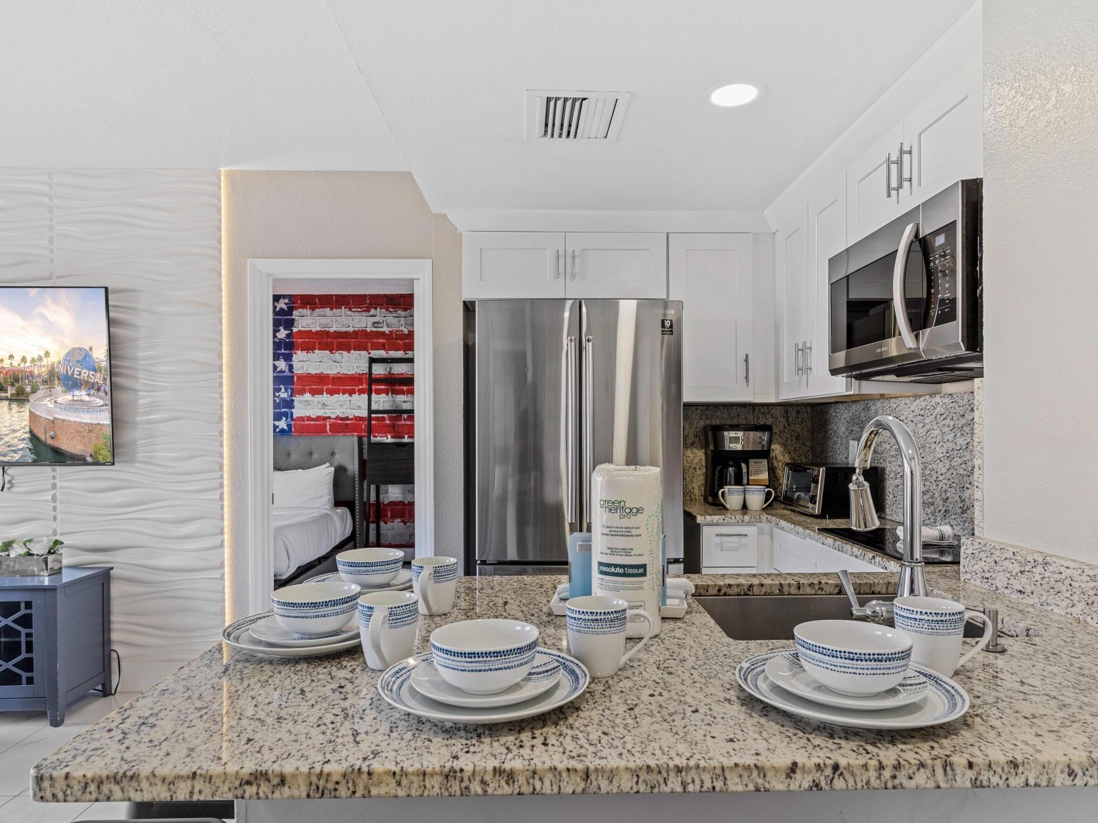 Kitchen with breakfast bar