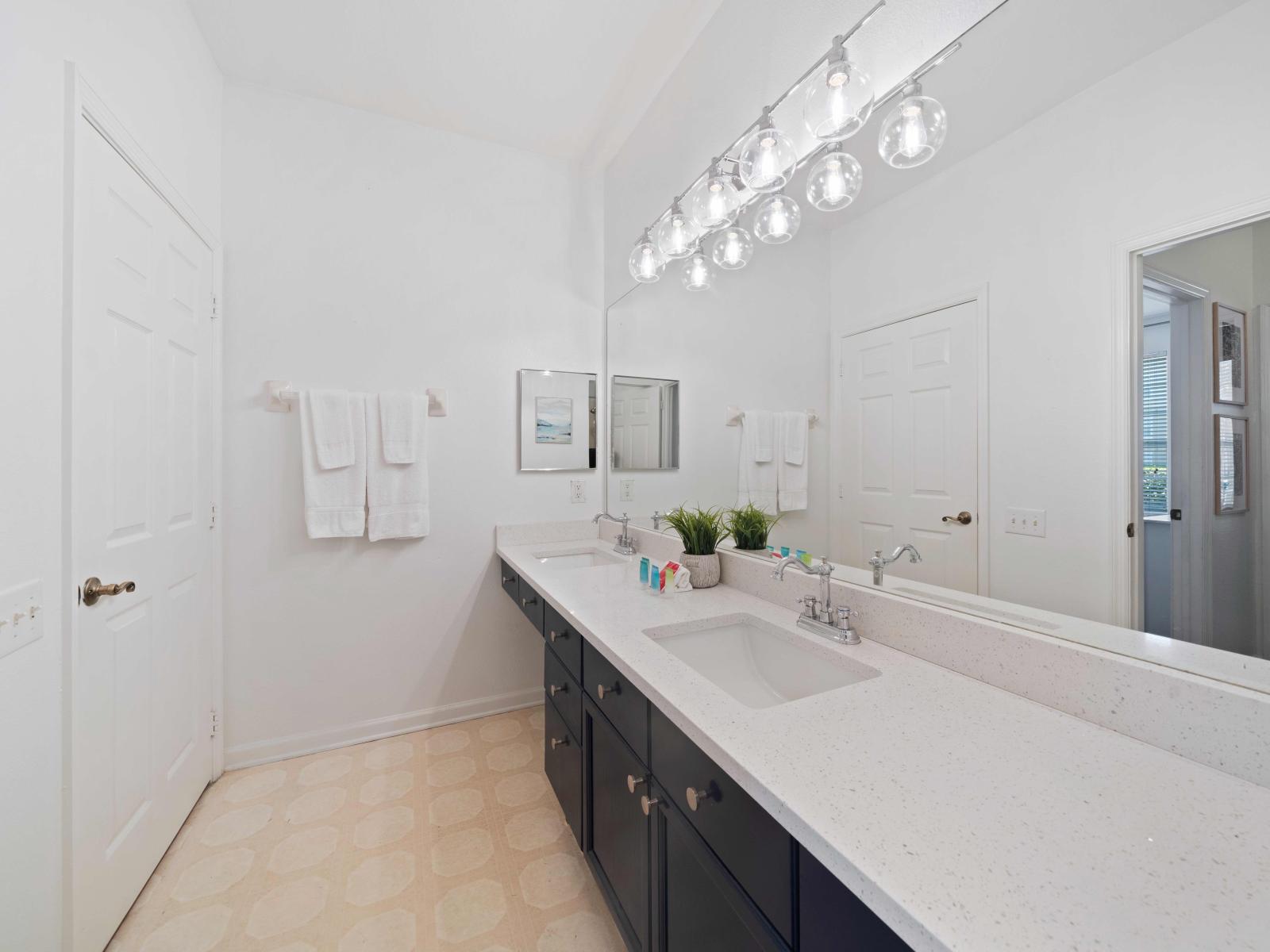 Bathroom 1 with a bathtub and shower combo