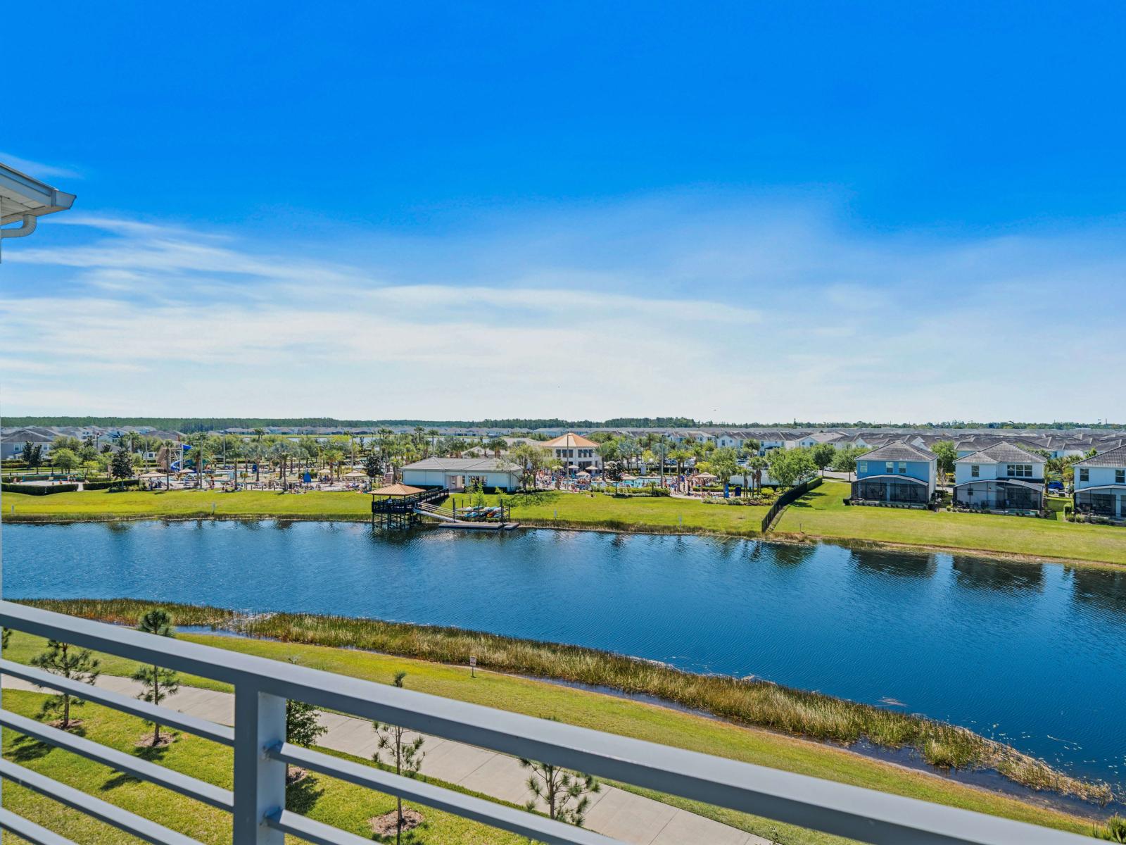 Balcony with lakeview