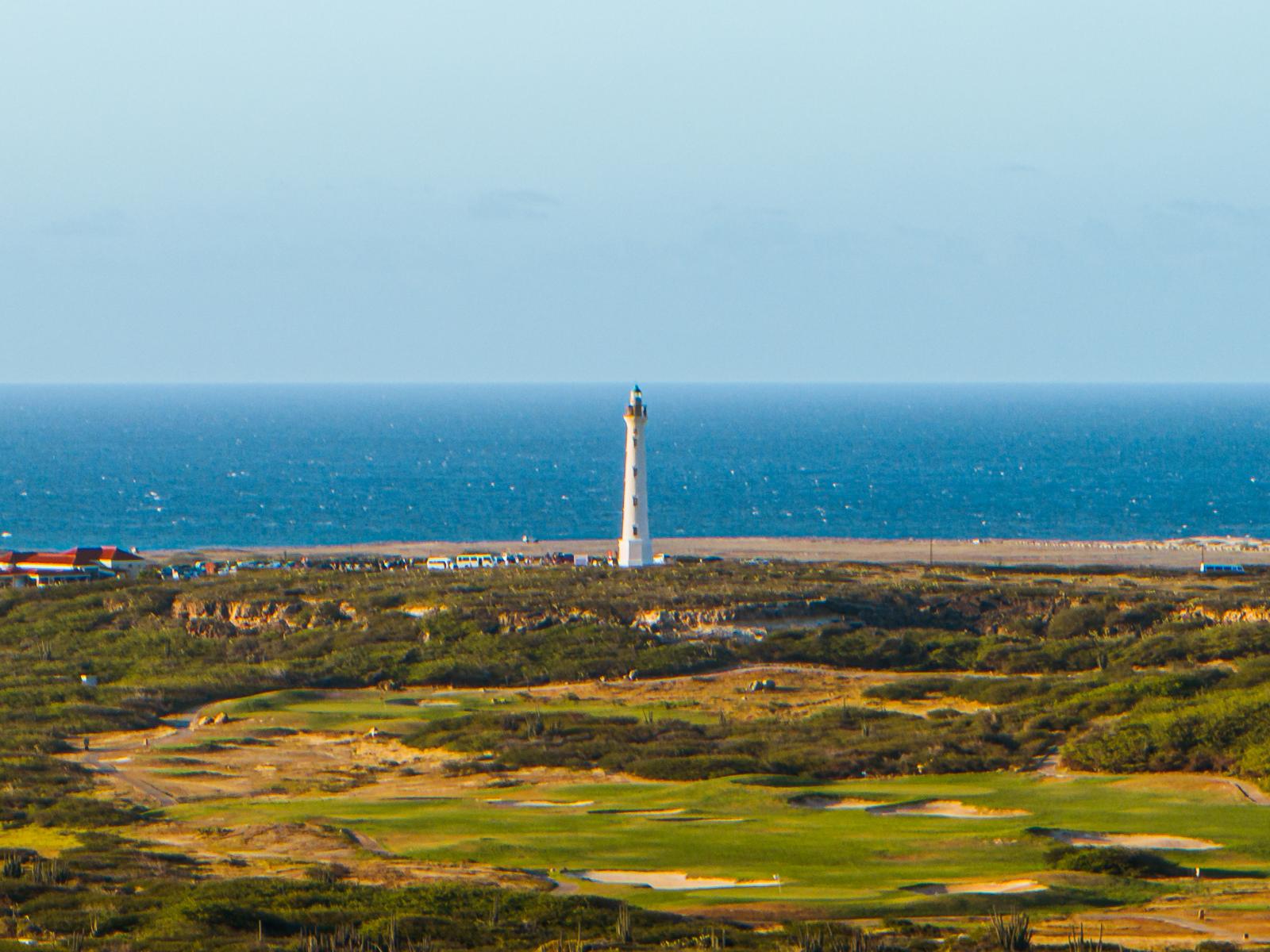 Panoramic view featuring the iconic lighthouse.