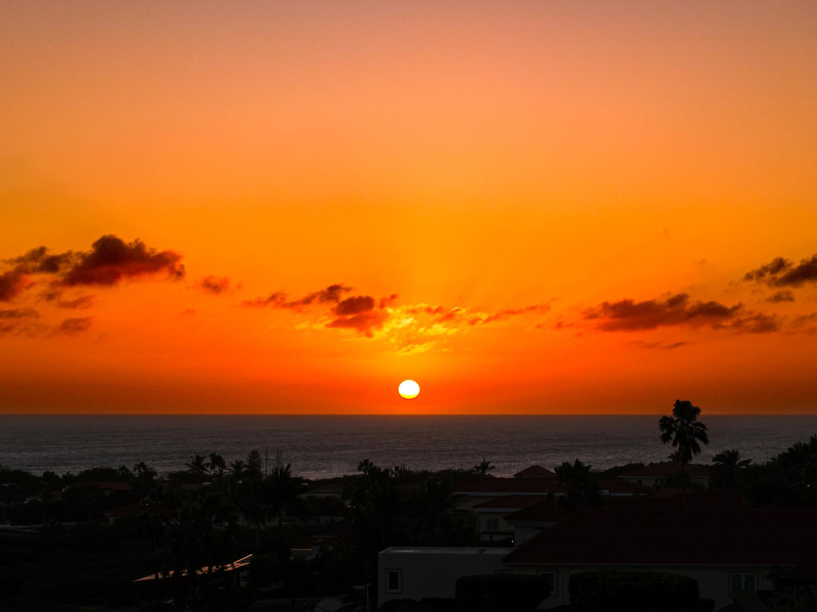 Mesmerizing sunset panorama