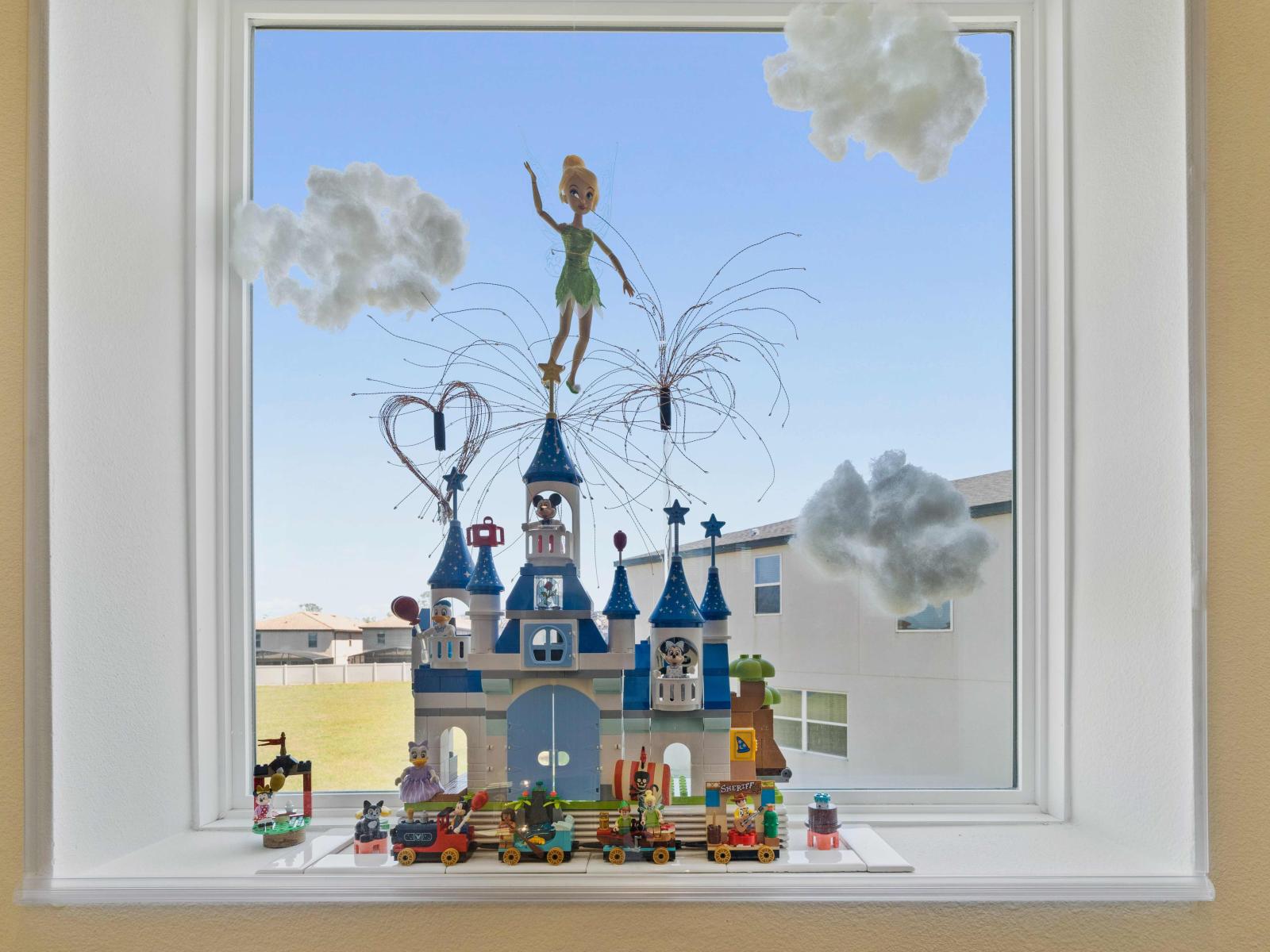 Window with Disney Castle