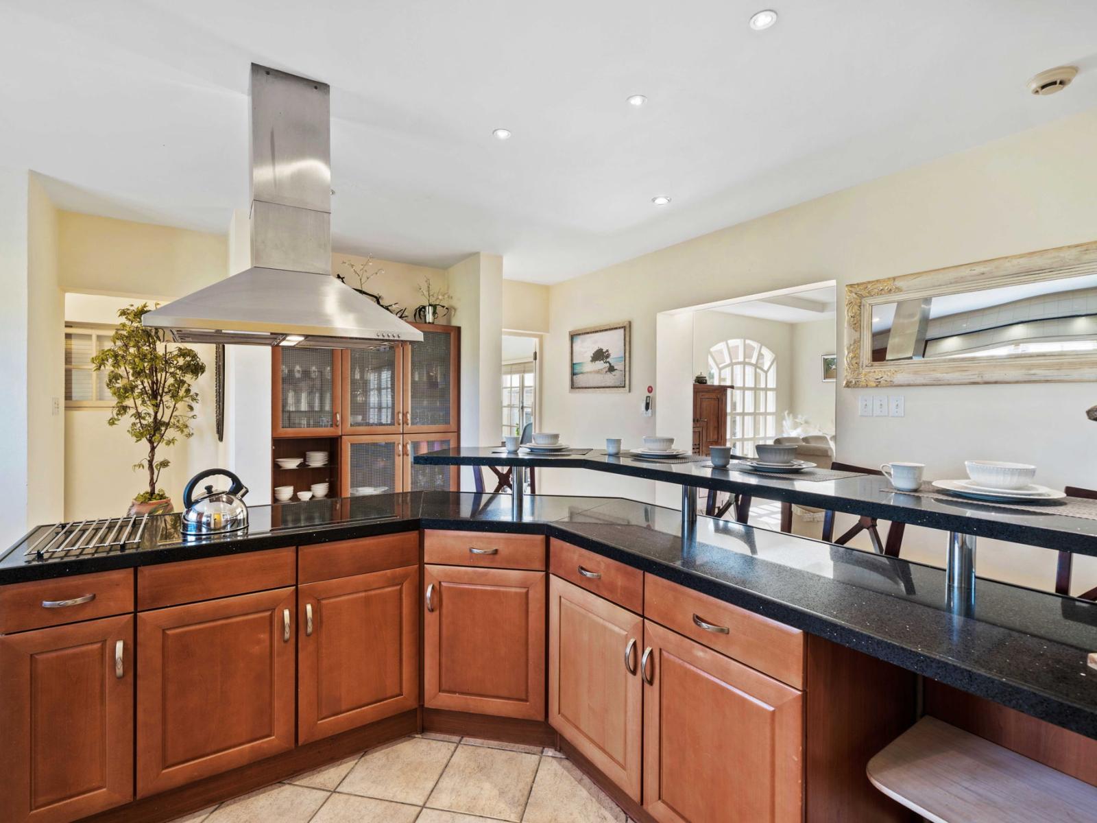 Kitchen with a breakfast bar